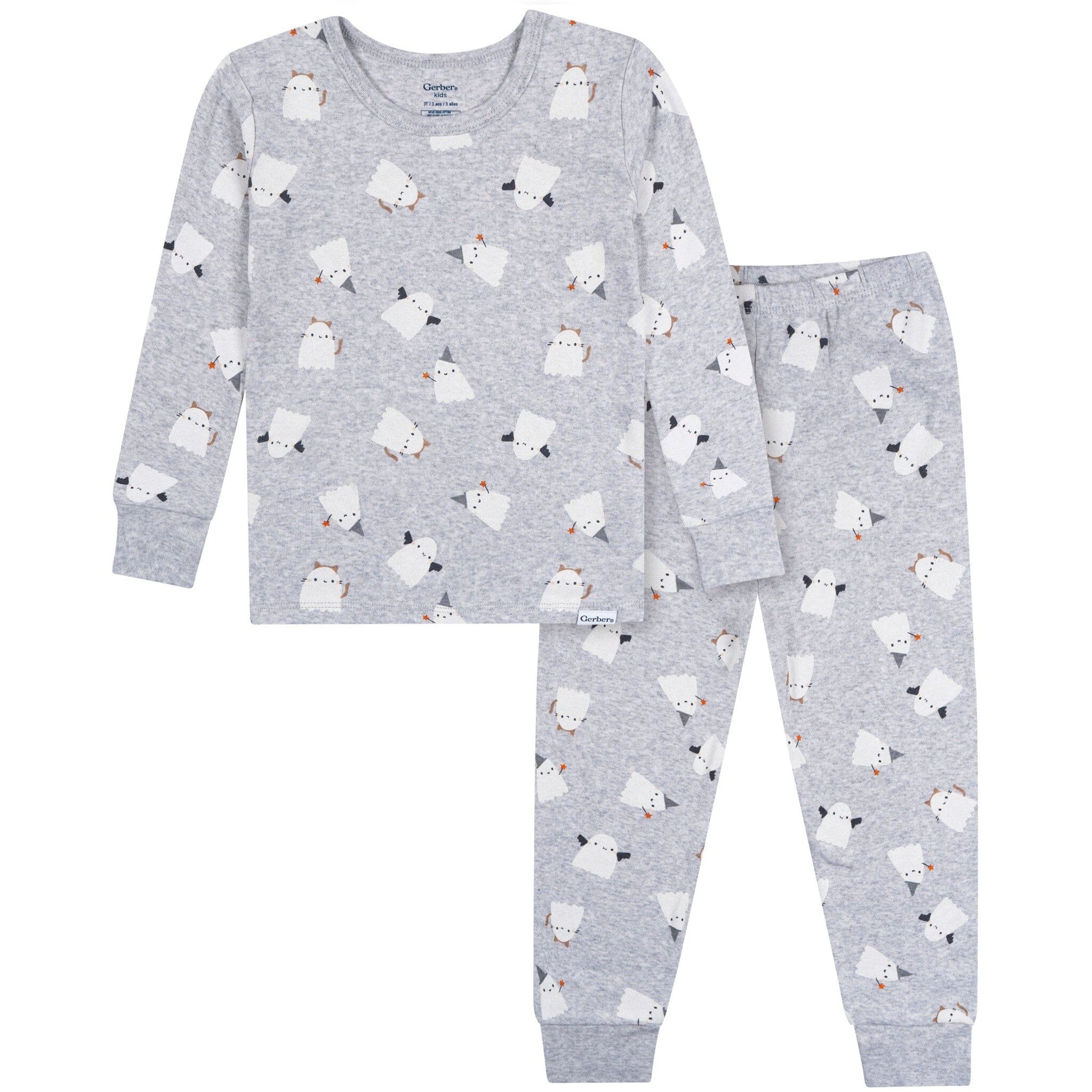2-Piece Infant & Toddler Neutral Halloween Ghosts Cotton Pajamas Sleepwear Gerber® 