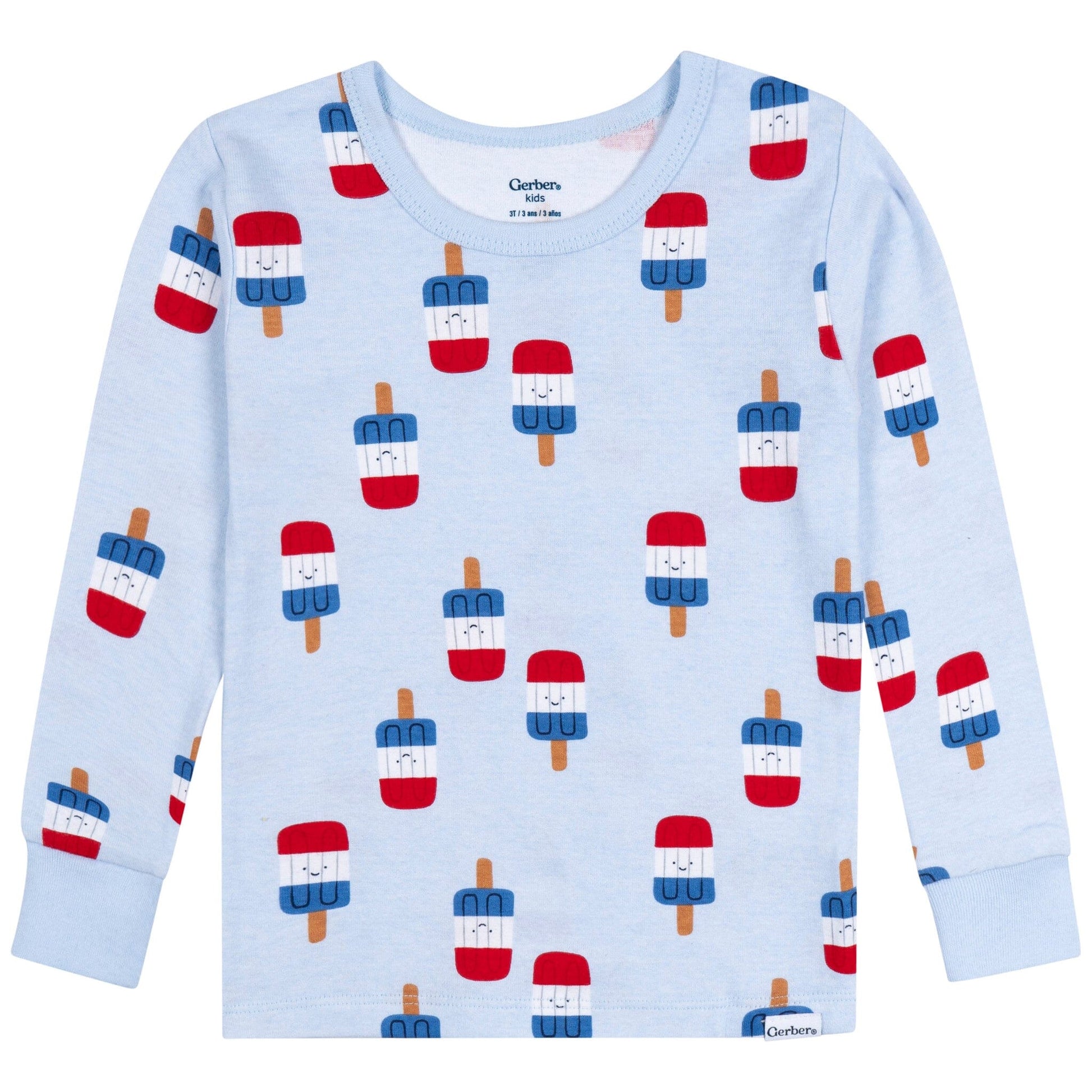 2-Piece Infant & Toddler Neutral Patriotic Popcicles Cotton Pajamas Sleepwear Gerber® 