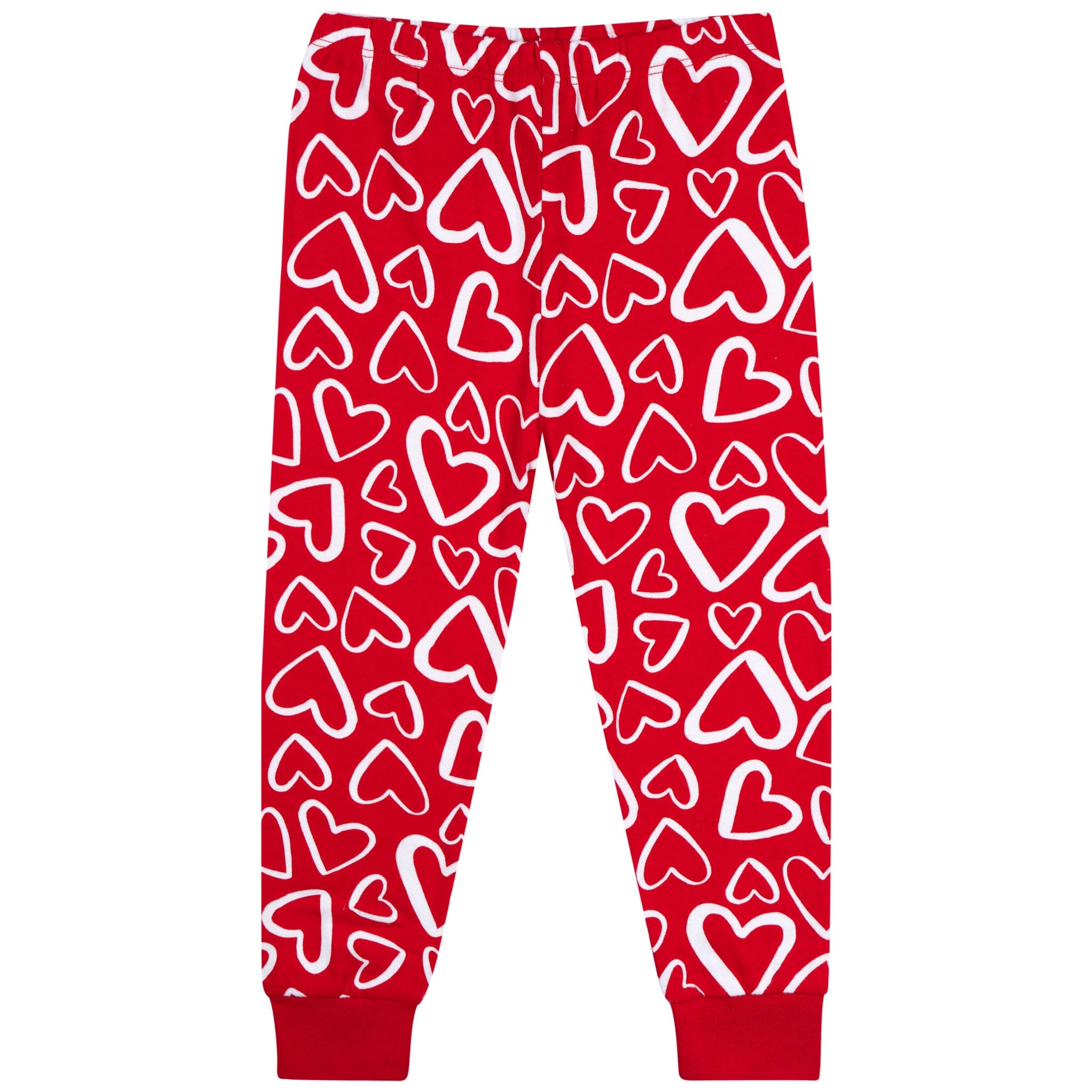 2-Piece Infant & Toddler Neutral Red Hearts Cotton Pajamas Sleepwear Gerber® 