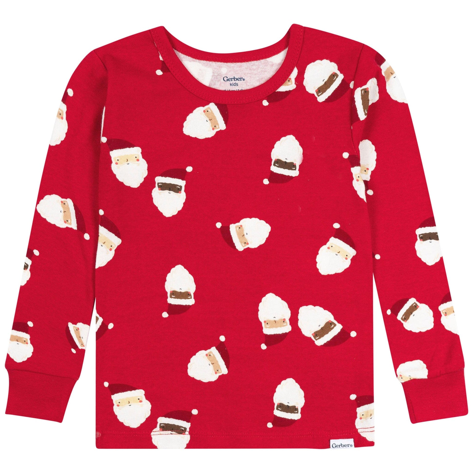 2-Piece Infant & Toddler Neutral Santa Faces Cotton Pajamas Sleepwear Gerber® 