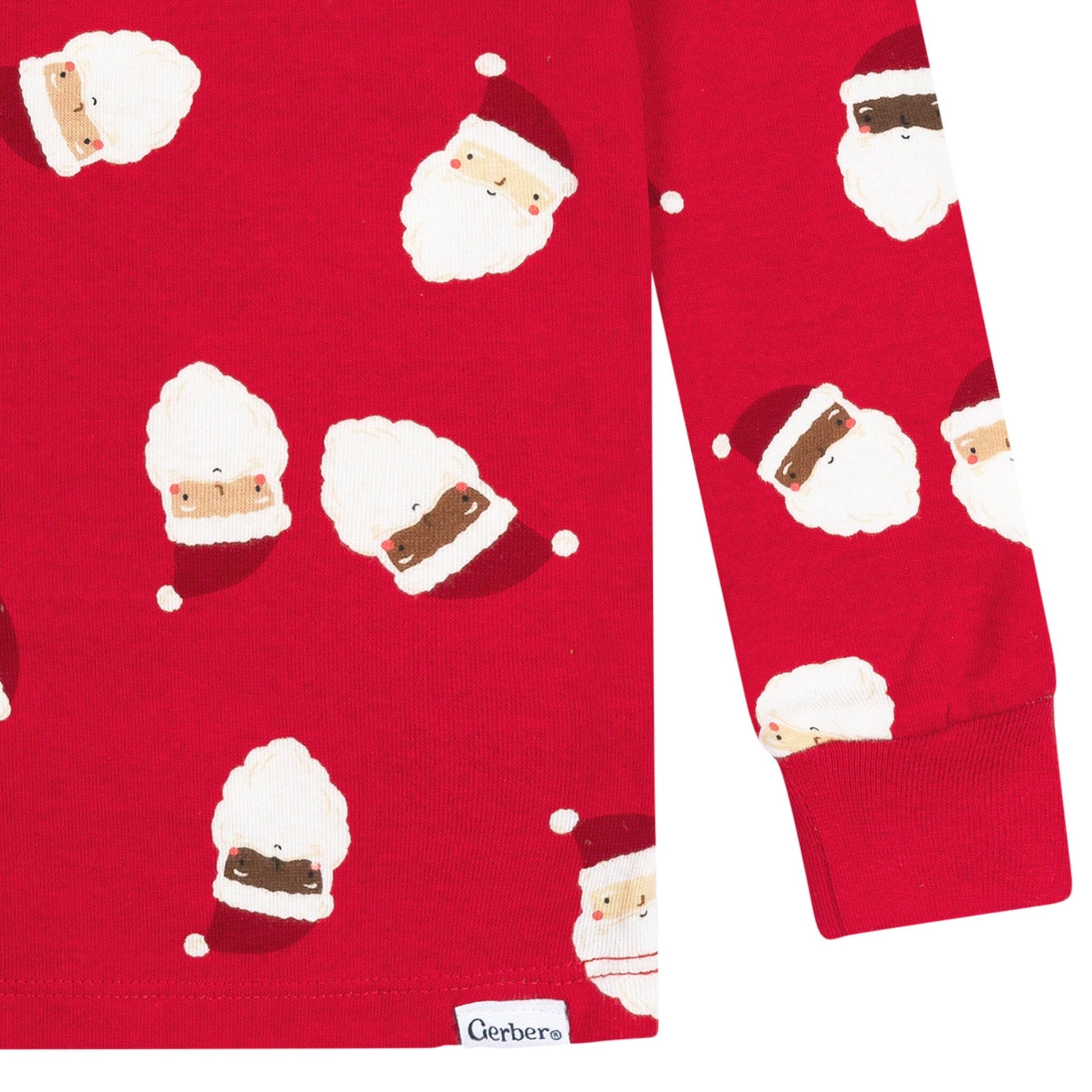 2-Piece Infant & Toddler Neutral Santa Faces Cotton Pajamas Sleepwear Gerber® 