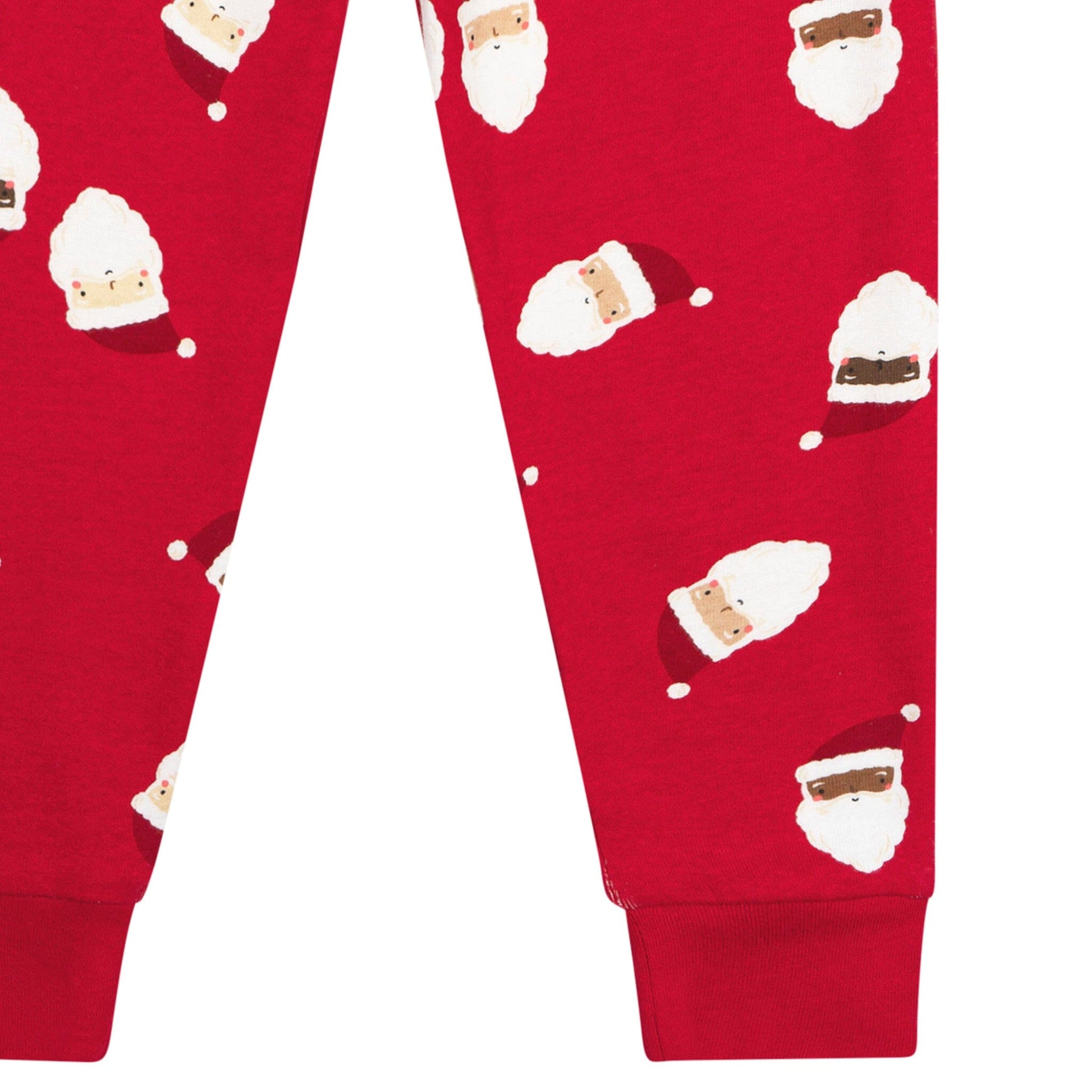 2-Piece Infant & Toddler Neutral Santa Faces Cotton Pajamas Sleepwear Gerber® 