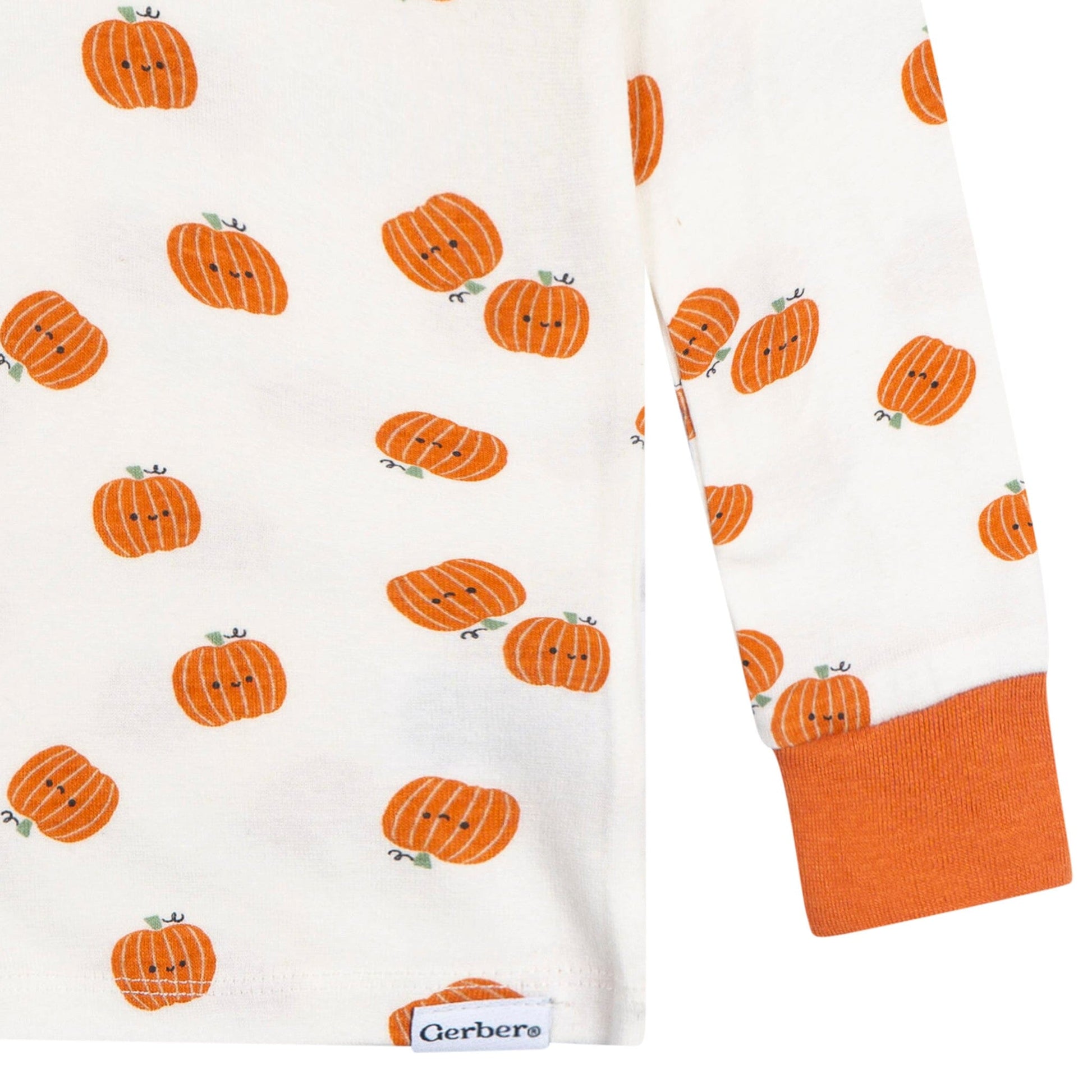 2-Piece Infant & Toddler Neutral Smiling Pumpkins Cotton Pajamas Sleepwear Gerber® 