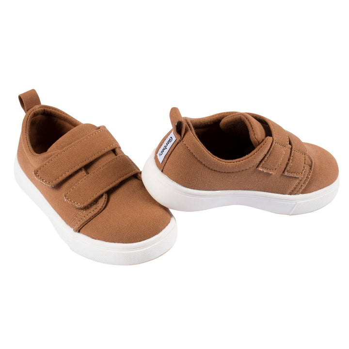 Infant & Toddler Boys Washed Rust Twill Strap Sneaker