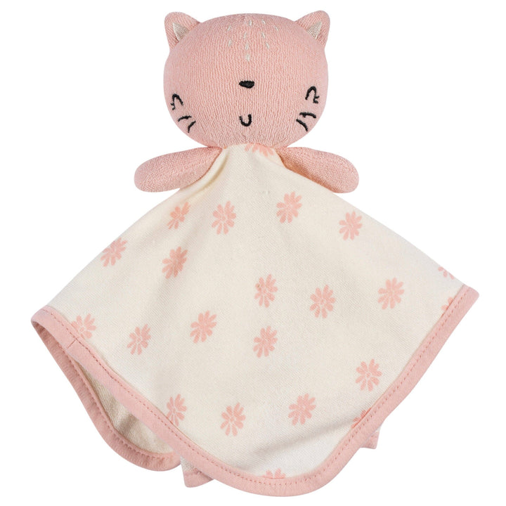 Baby Girls Kitty Floral Security Blanket