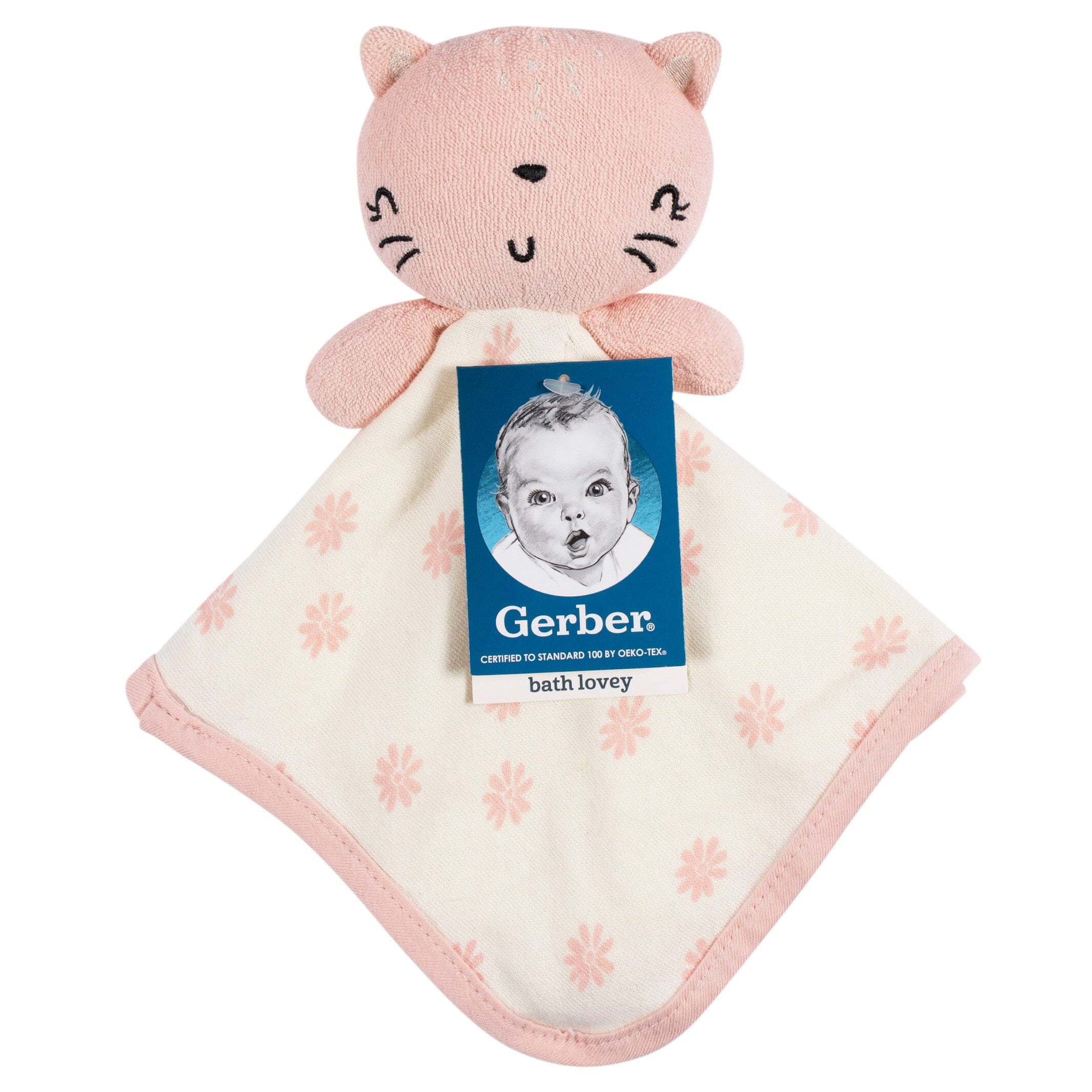 Baby Girls Kitty Floral Security Blanket