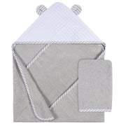 2-Pack Baby Boys Bear Hooded Towel and Washcloth Mitt Set