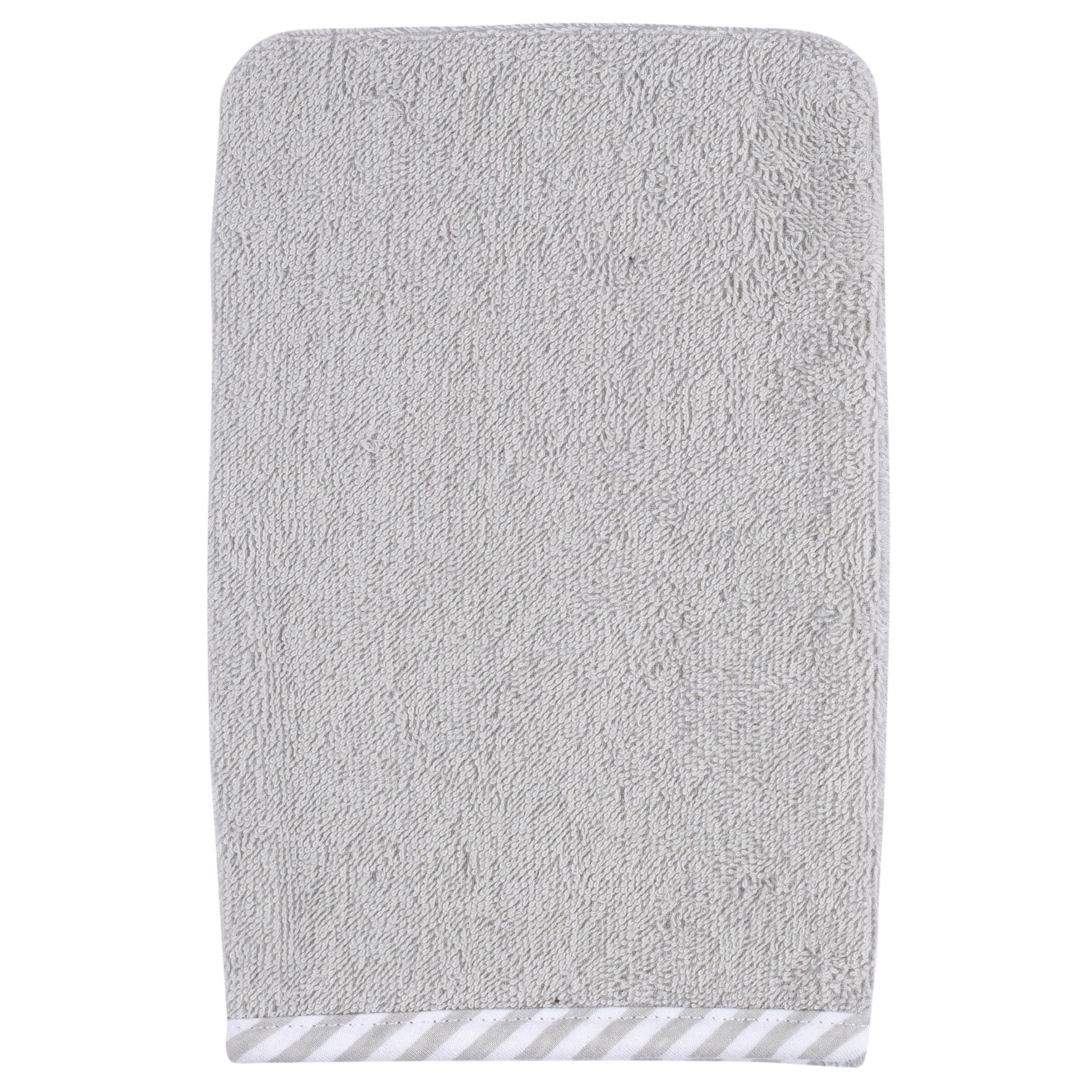 2-Pack Baby Boys Bear Hooded Towel and Washcloth Mitt Set