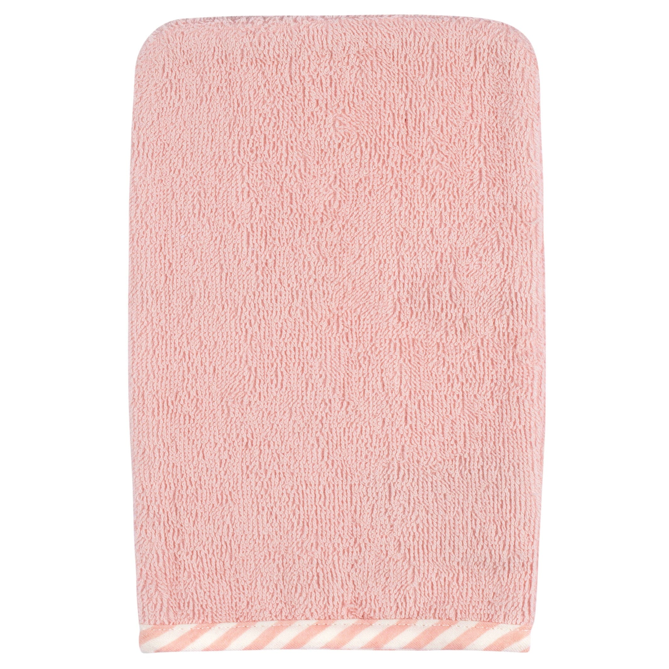 2-Pack Baby Girls Kitty Floral Hooded Towel and Washcloth Mitt Set