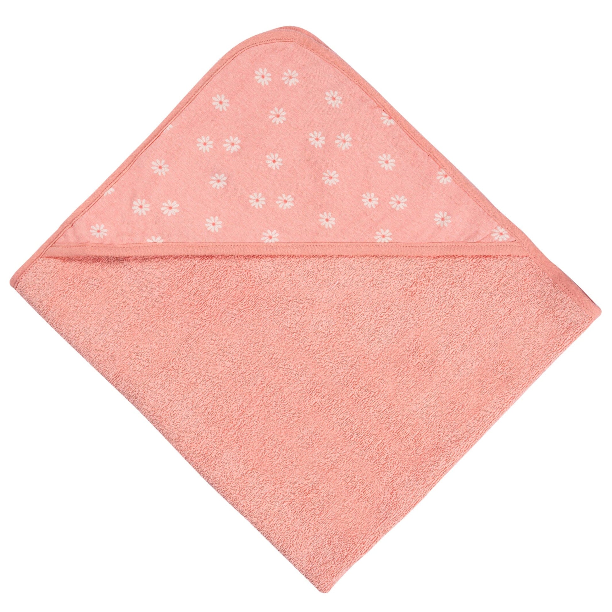 2-Pack Baby Girls Kitty Floral Hooded Towel