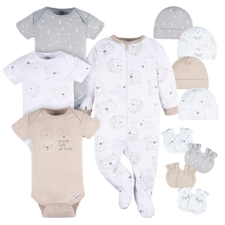 12-Piece Baby Neutral Woodland Layette Bundle – Gerber Childrenswear