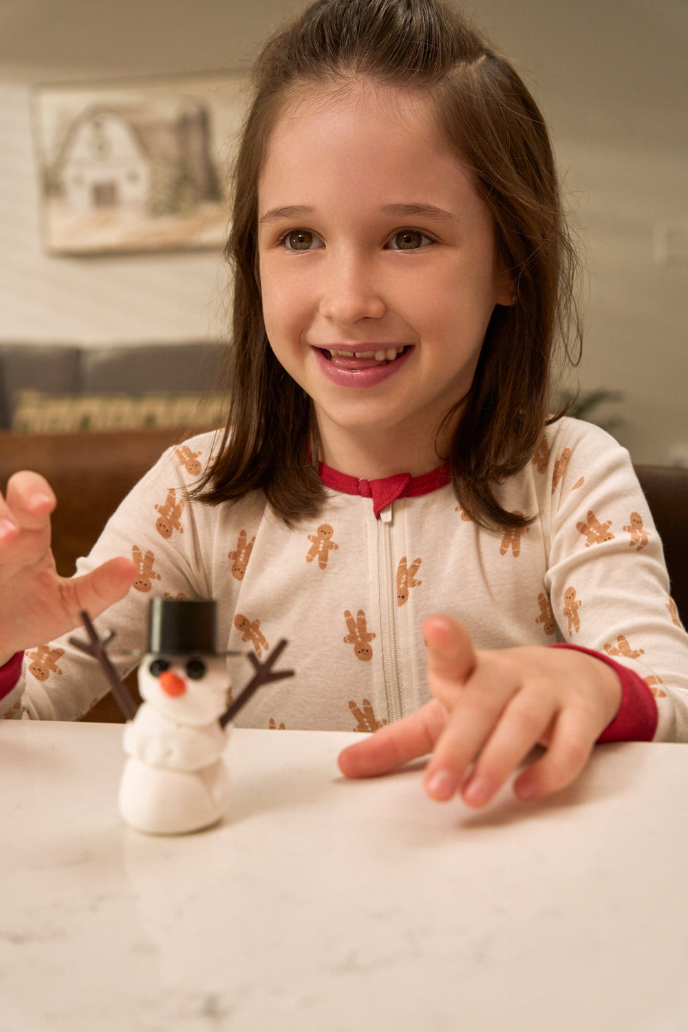 2-Piece Baby & Toddler Gingerbread People Snug Fit Footed Pajamas sleepwear Gerber® 