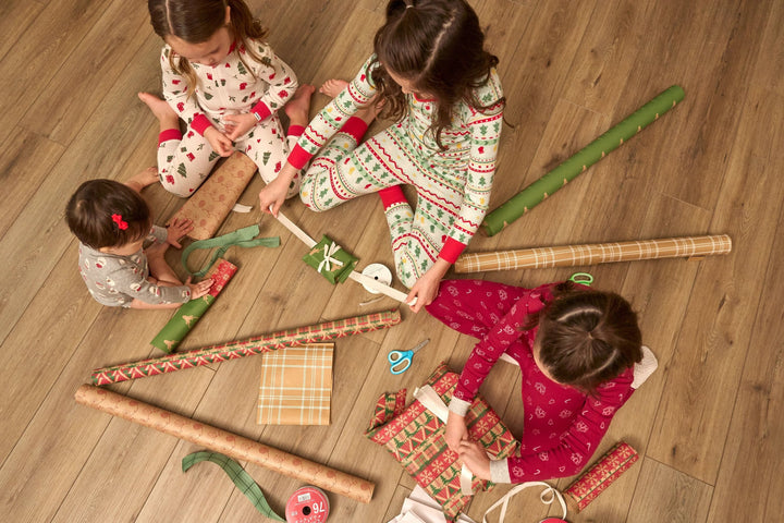 2-Piece Big Kids Neutral Oh What Fun Fair Isle Hacci Snug Fit Pajama Set sleepwear Gerber® 