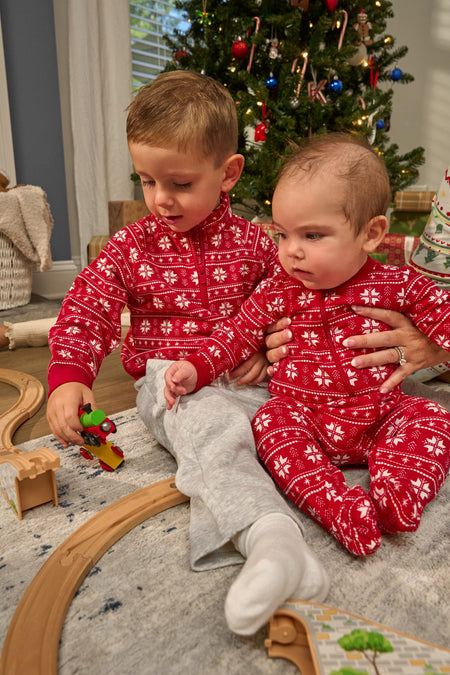 2-Pack Infant & Toddler Girls Ornaments Snug Fit Footless Pajamas