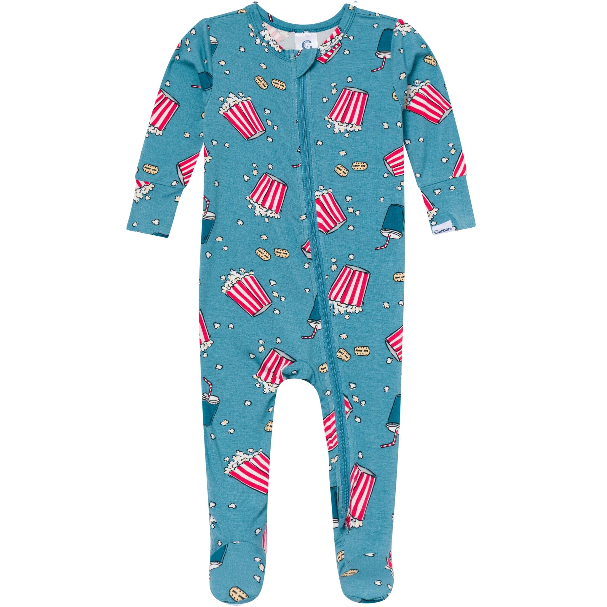 Baby & Toddler Neutral Movie Night Snug Fit Footed Pajamas Sleepwear Gerber® 
