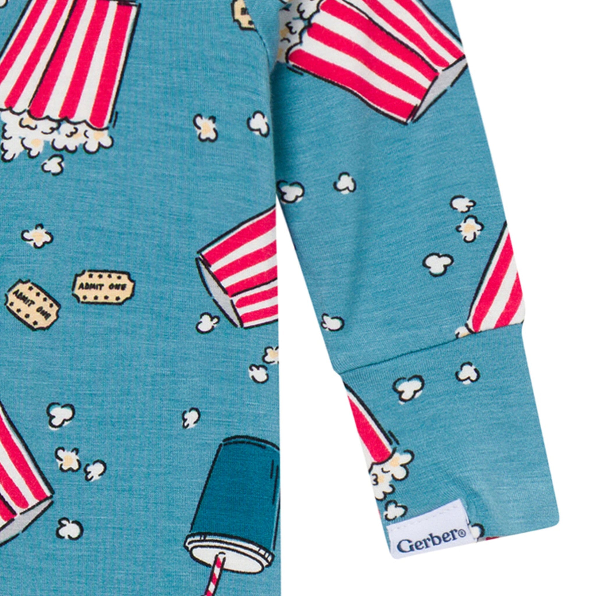 Baby & Toddler Neutral Movie Night Snug Fit Footed Pajamas Sleepwear Gerber® 