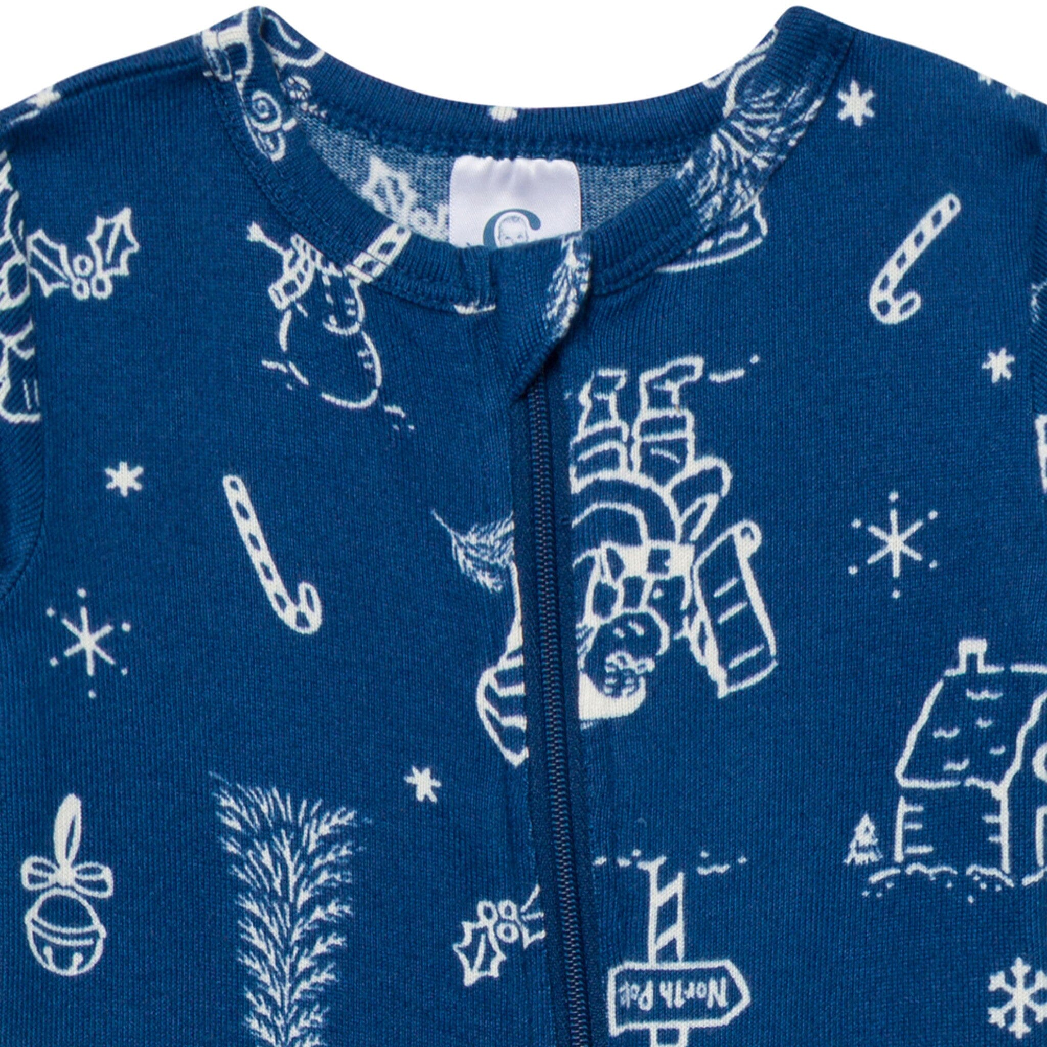 Baby & Toddler Neutral Navy Toile Snug Fit Footed Pajamas Sleepwear Gerber® 