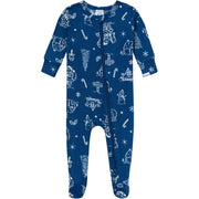 Baby & Toddler Neutral Navy Toile Snug Fit Footed Pajamas Sleepwear Gerber® 