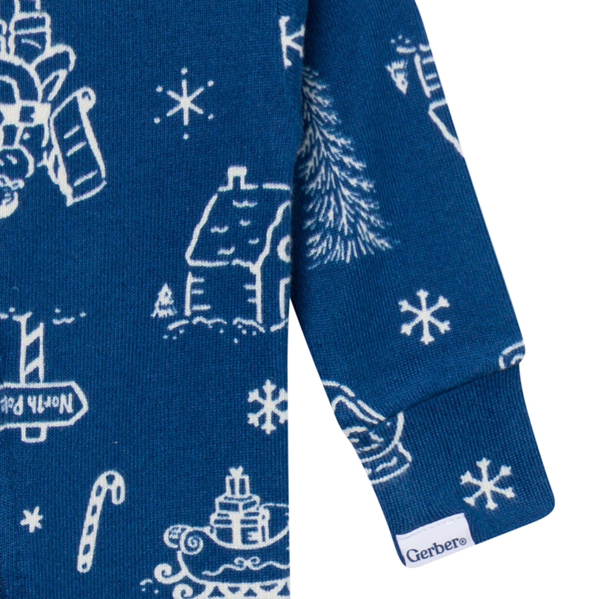 Baby & Toddler Neutral Navy Toile Snug Fit Footed Pajamas Sleepwear Gerber® 