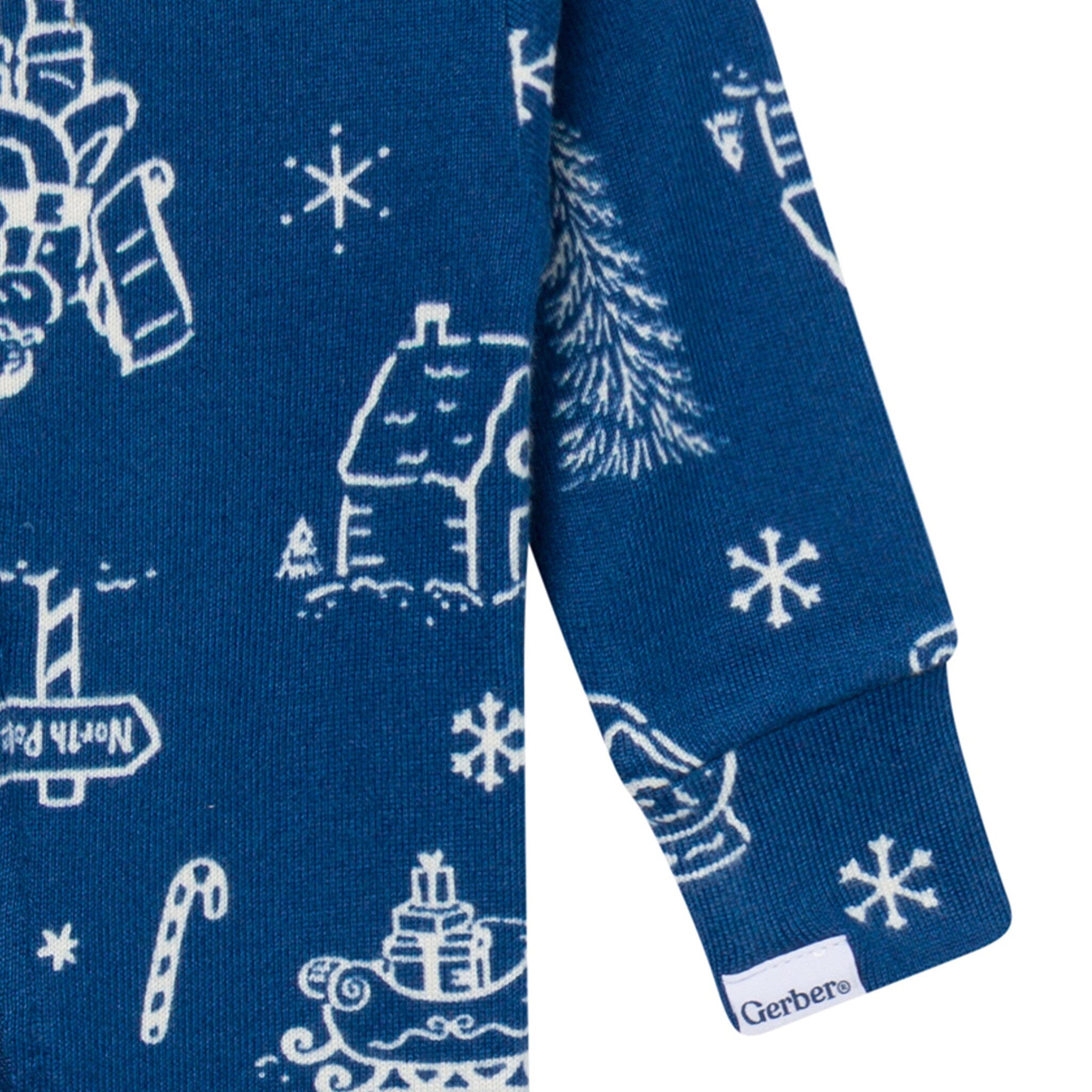 Baby & Toddler Neutral Navy Toile Snug Fit Footed Pajamas Sleepwear Gerber® 