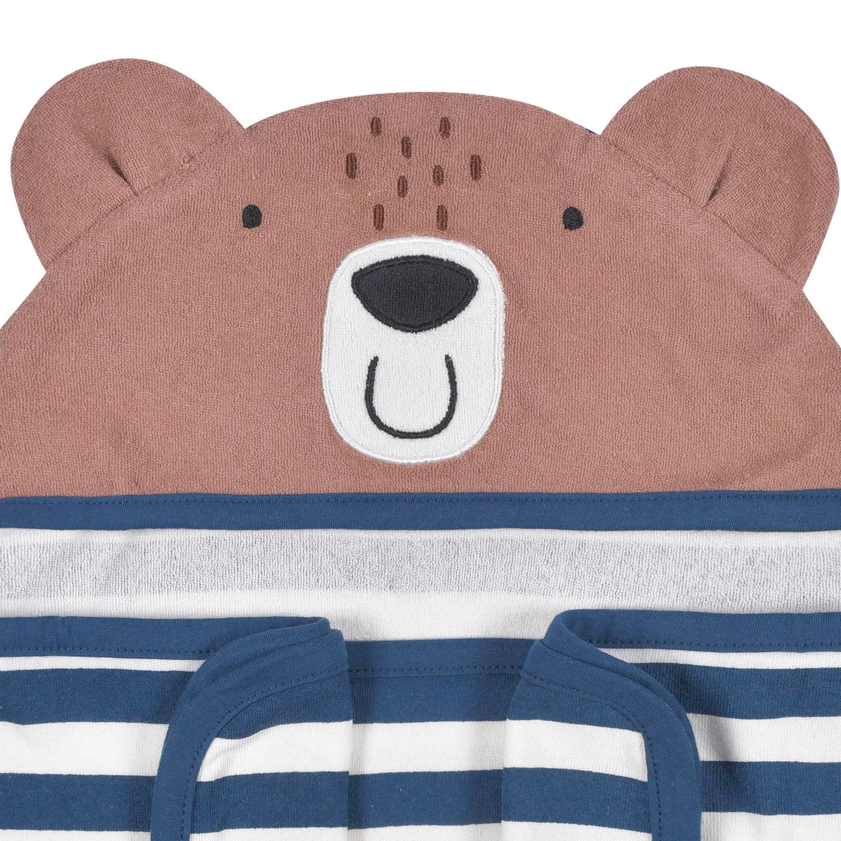 Baby Boys Bear Hooded Bath Wrap