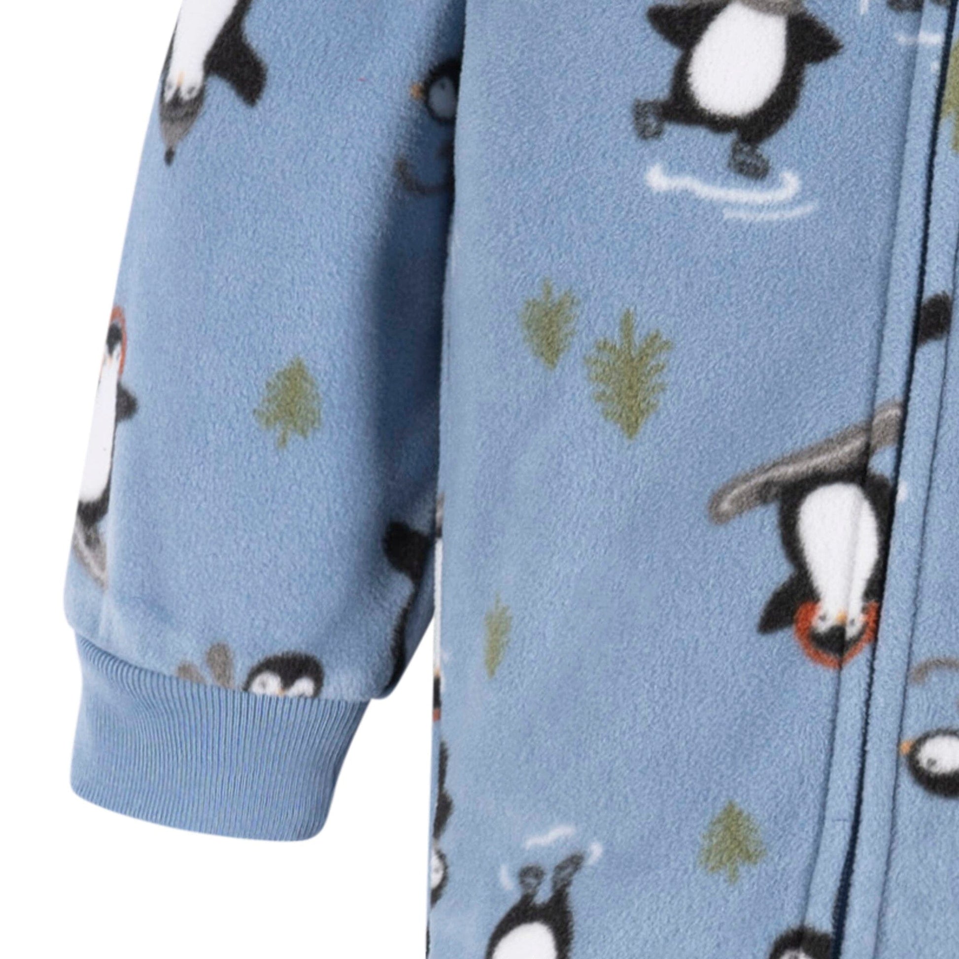 Baby & Toddler Boys Blue Penguins Footed Fleece Pajamas Sleepwear Gerber® 