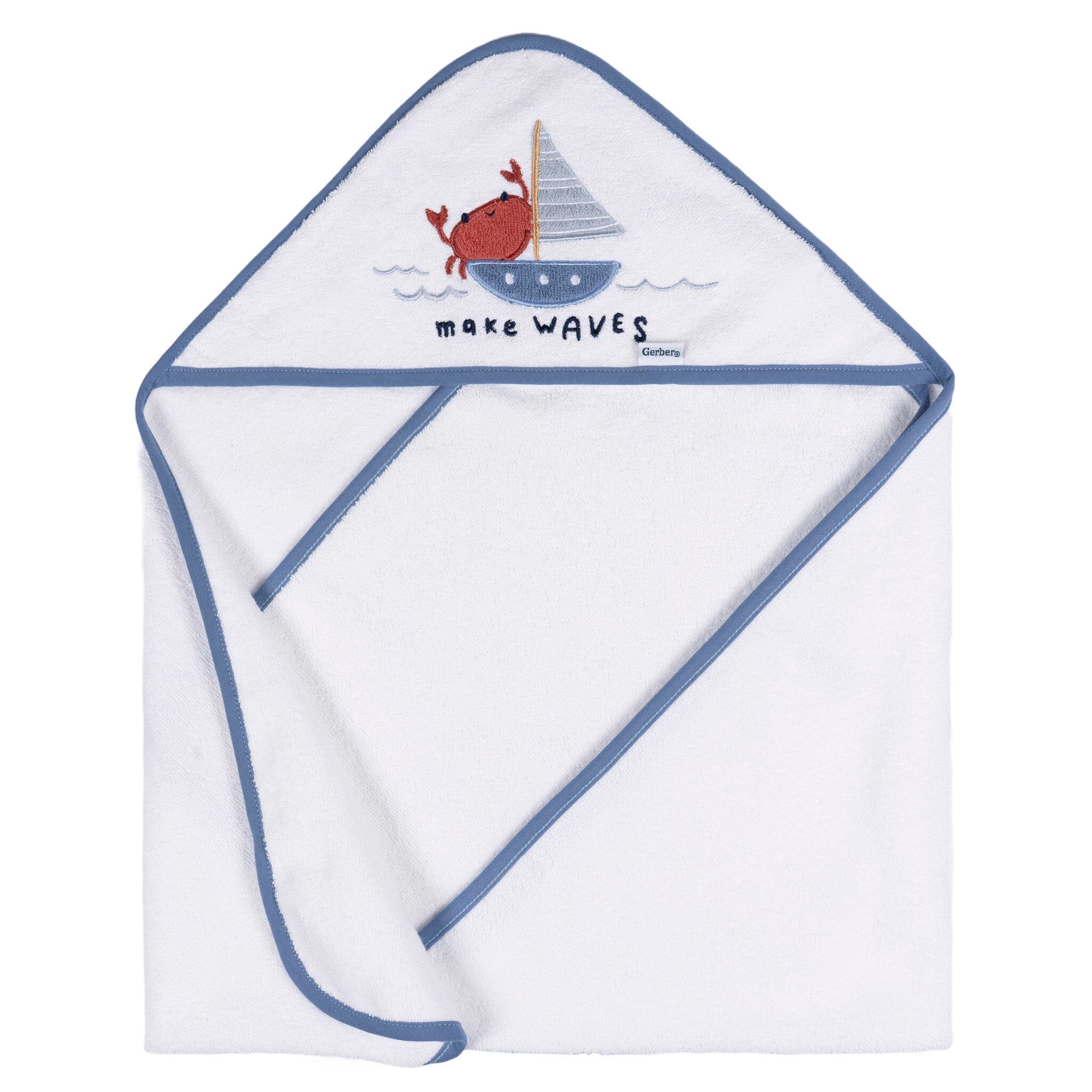 Baby Boys Little Lighthouse Hooded Towel Bath Gerber® 