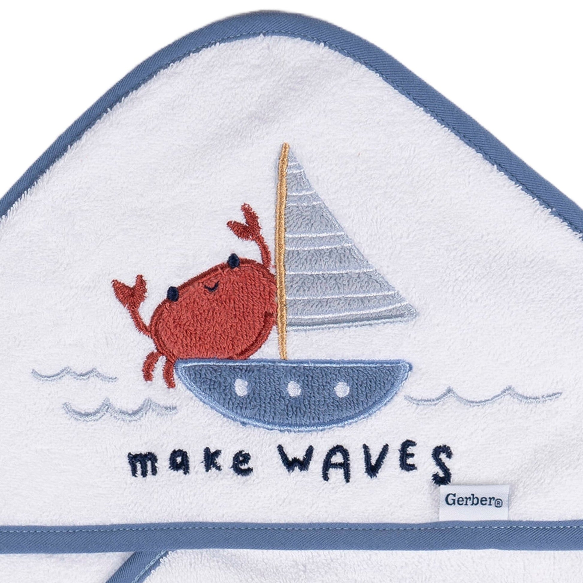 Baby Boys Little Lighthouse Hooded Towel Bath Gerber® 