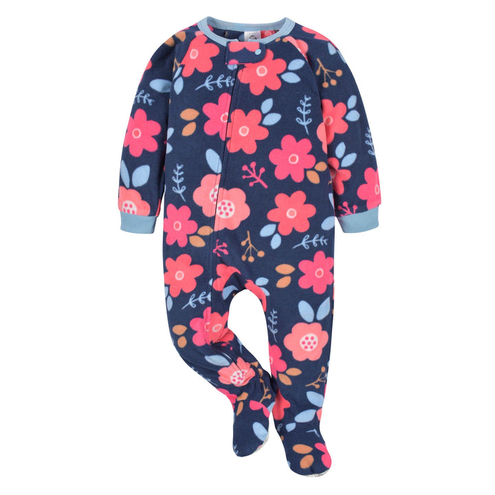 Infant & Toddler Girls Floral Blanket Sleepers