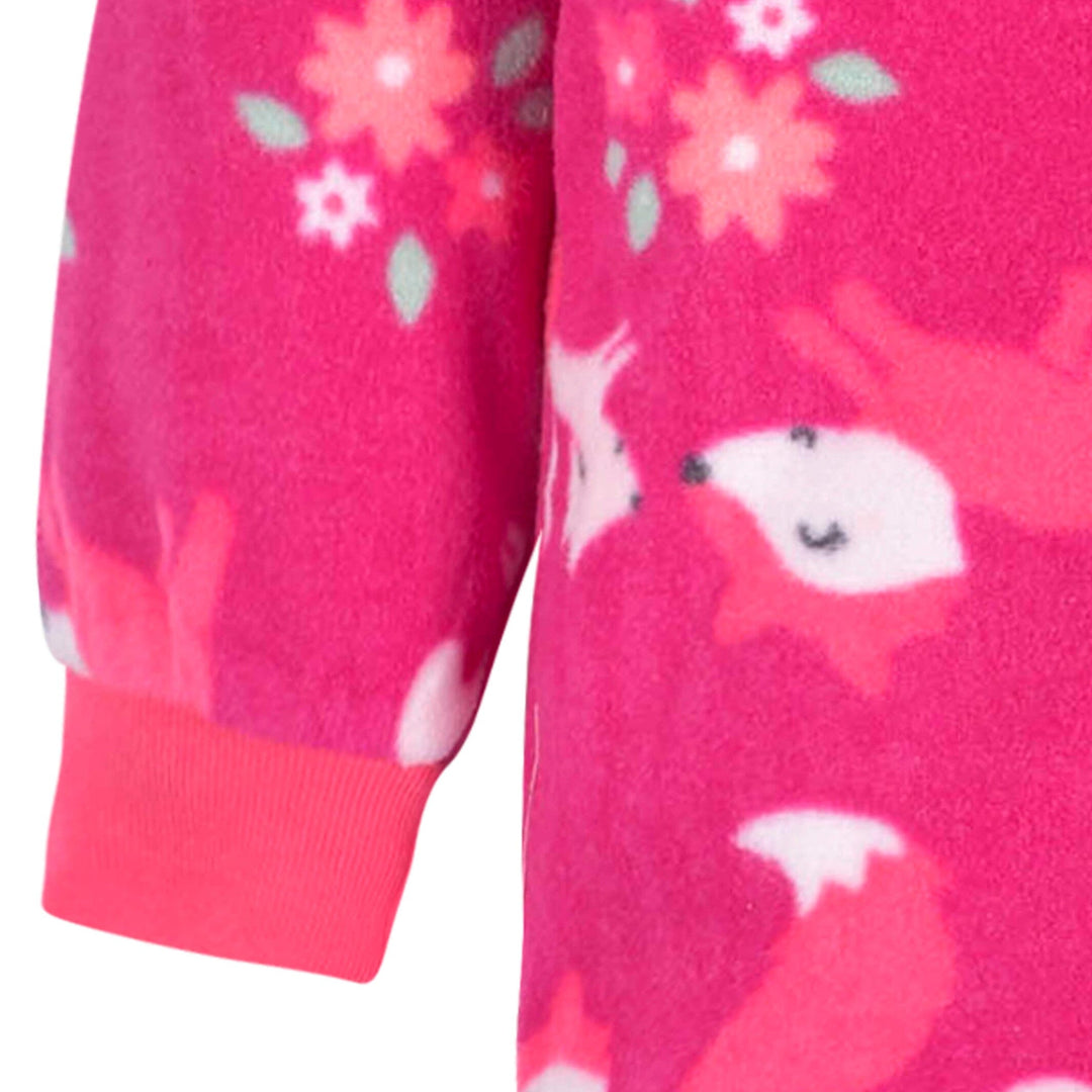 Gerber Infant & Toddler Girls Fox Fleece Pajamas - 18mo