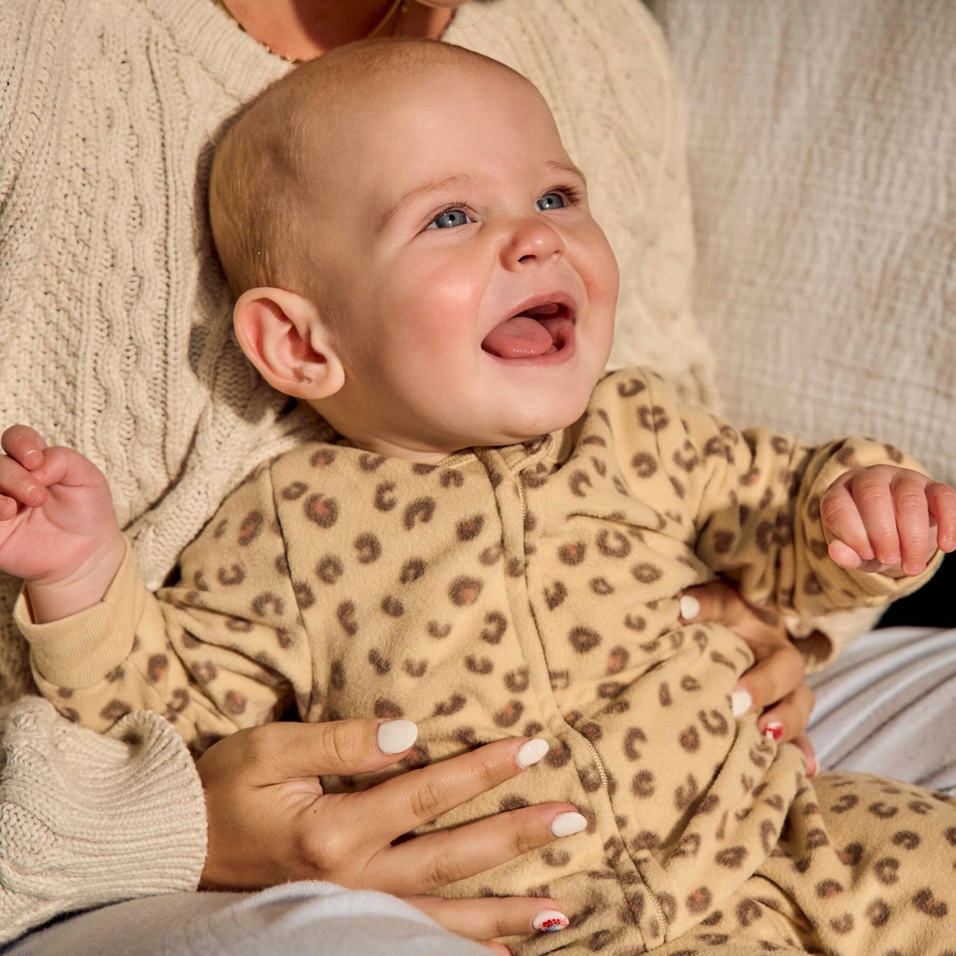 Baby & Toddler Girls Leopard Footed Fleece Pajamas Sleepwear Gerber® 