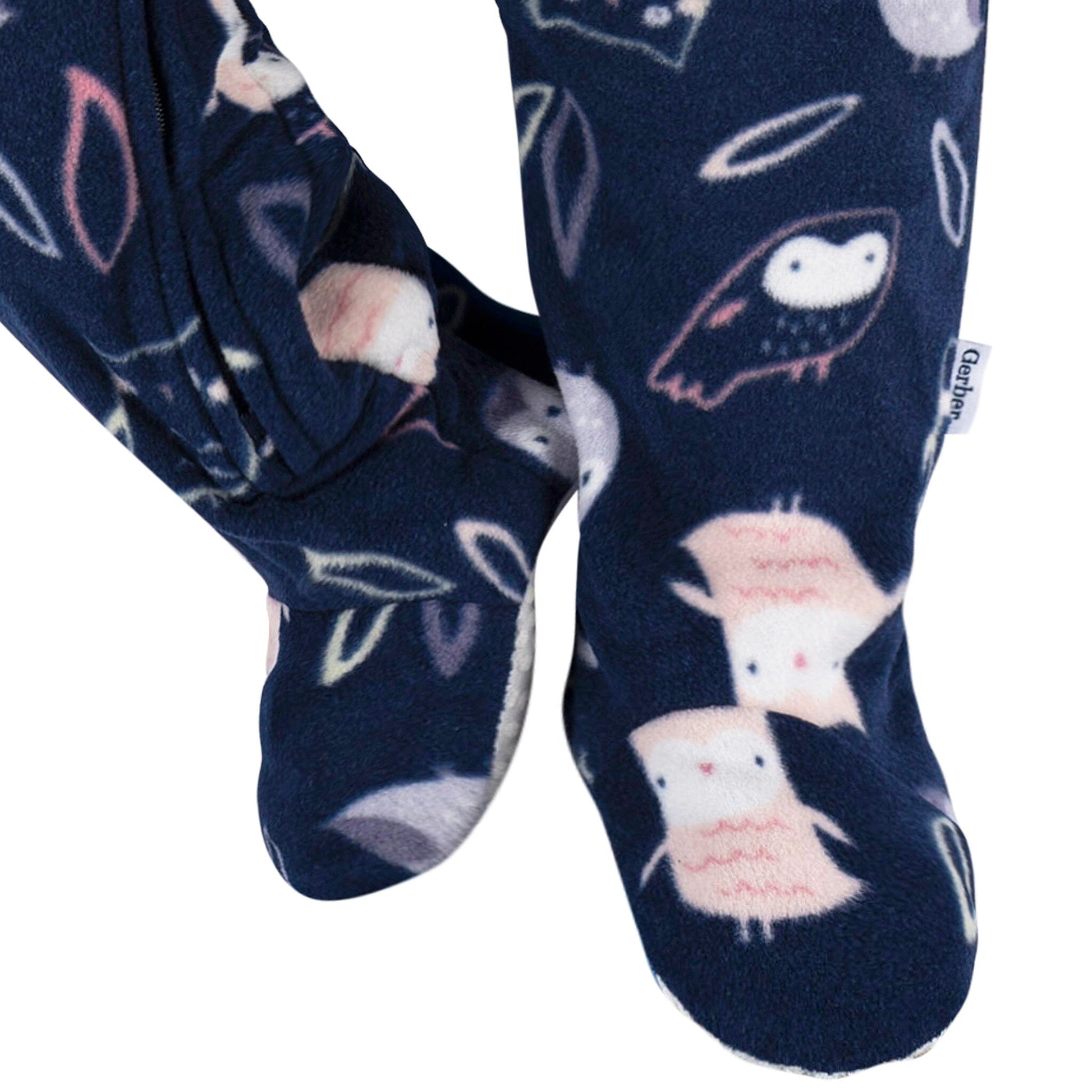 Baby & Toddler Girls Owls Footed Fleece Pajamas Sleepwear Gerber® 
