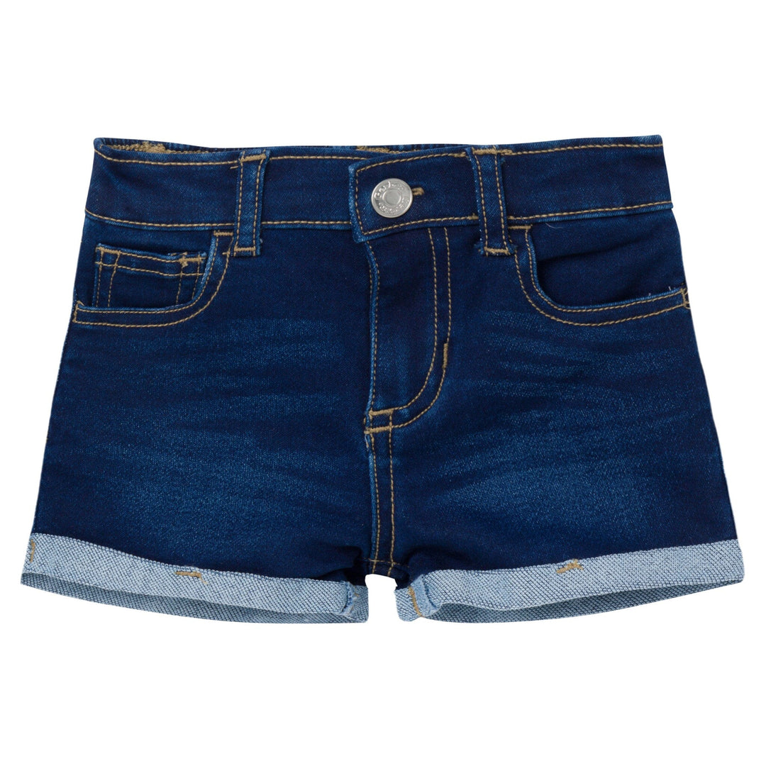 Baby Toddler Neutral Dark Wash Cuffed Denim Shorts – Gerber
