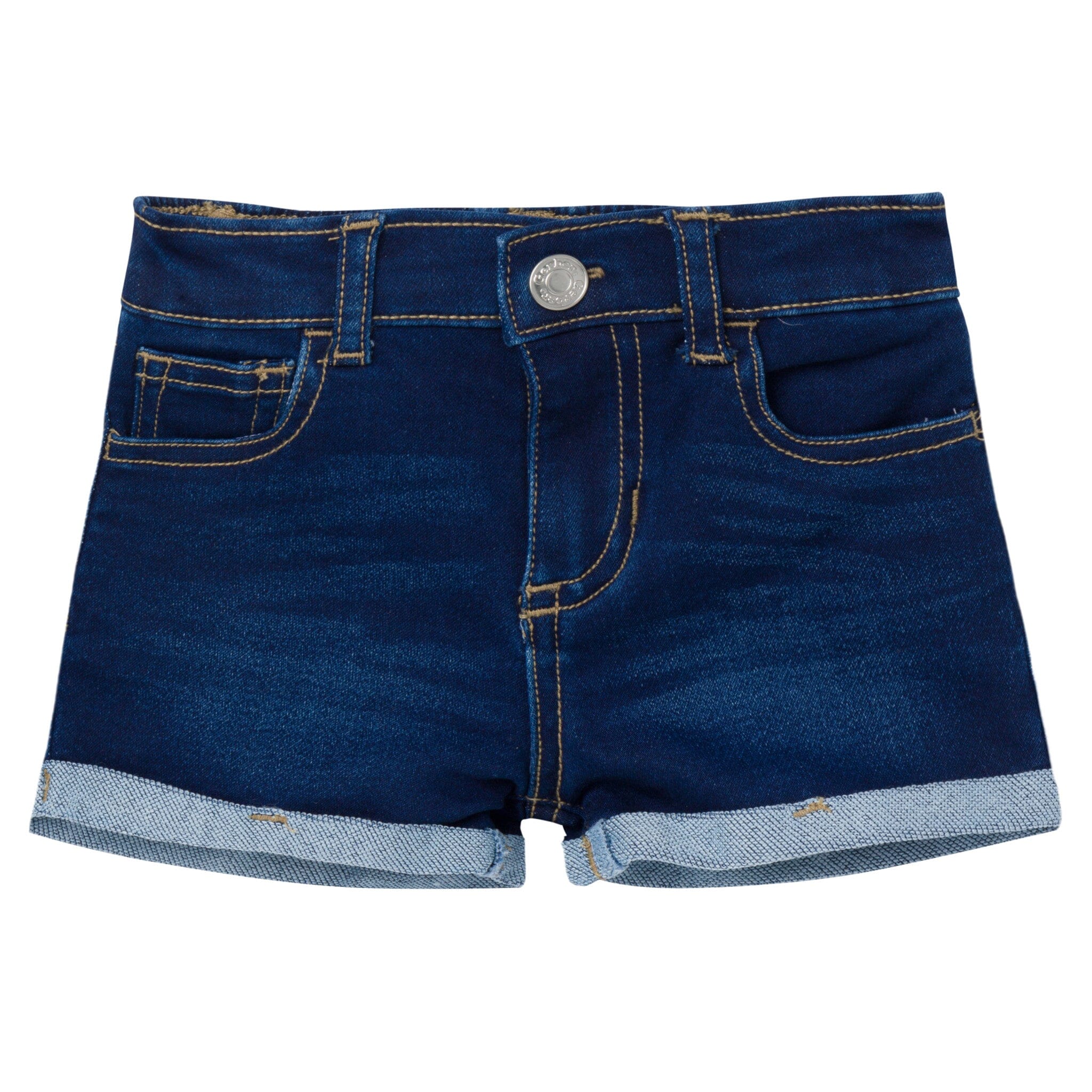 Baby & Toddler Neutral Dark Wash Cuffed Denim Shorts Pants & Bottoms Gerber® 