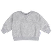 Baby & Toddler Neutral Gray Heather Crewneck Sweatshirt Outerwear Gerber® 