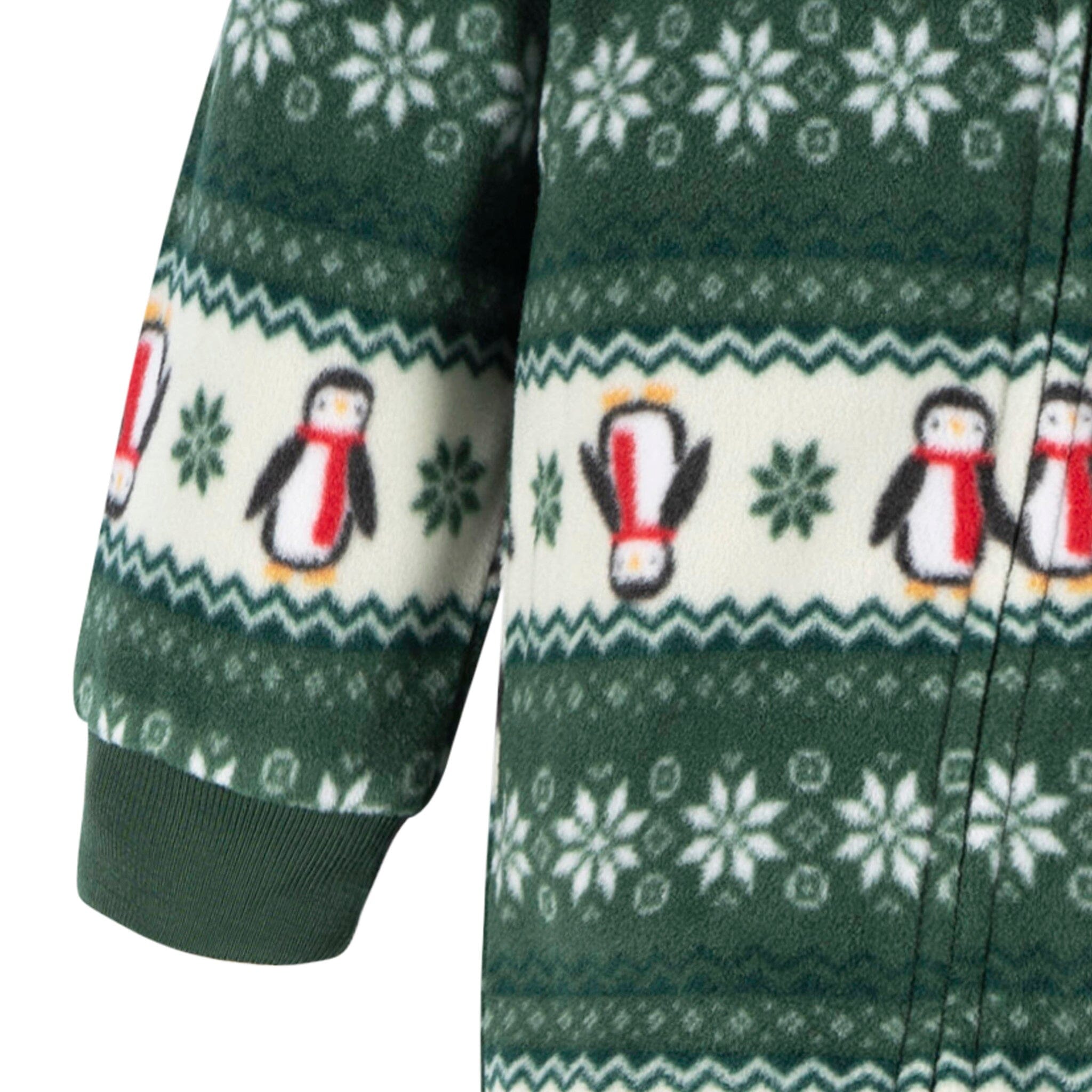 Baby & Toddler Neutral Green Fair Isle Footed Fleece Pajamas Sleepwear Gerber® 