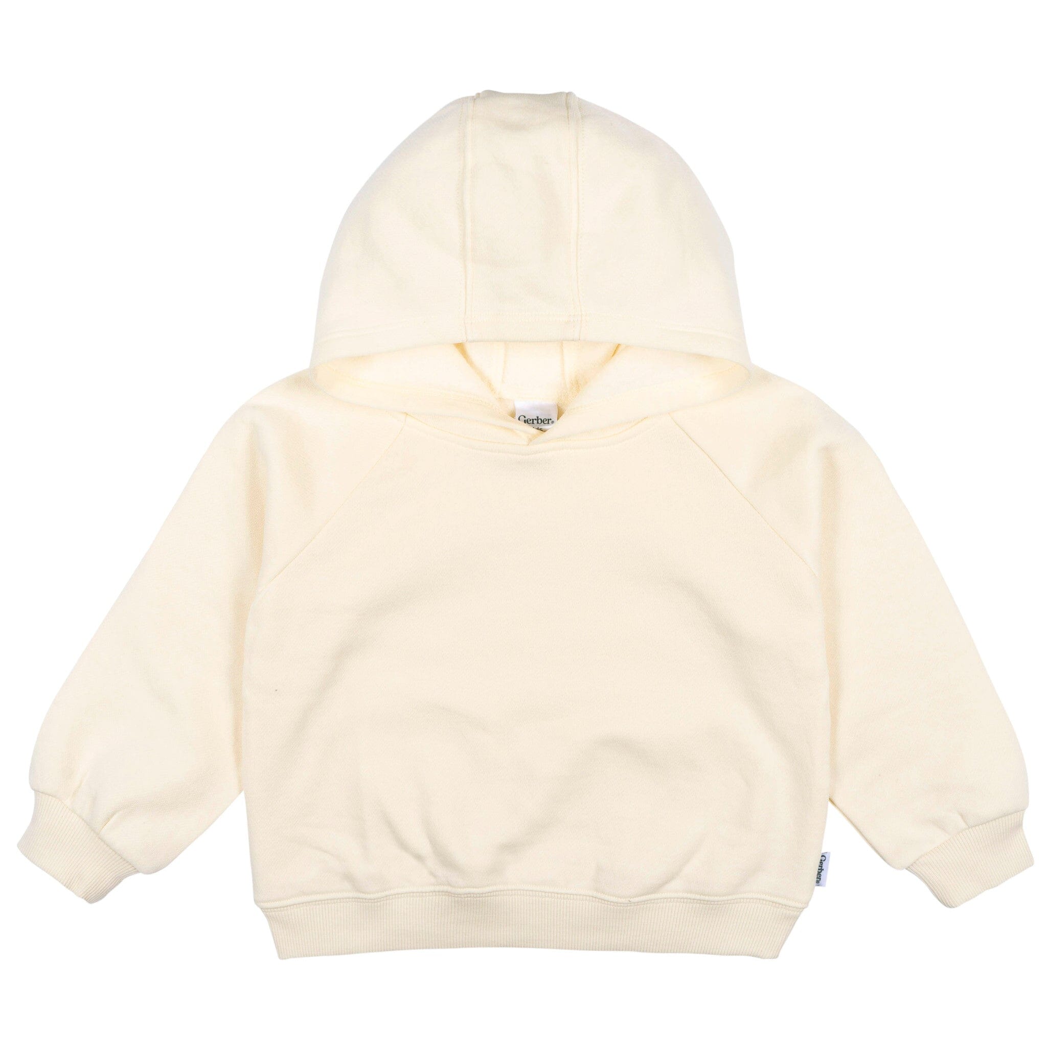 Baby & Toddler Neutral Soft Beige Pullover Hooded Sweatshirt tops Gerber® 