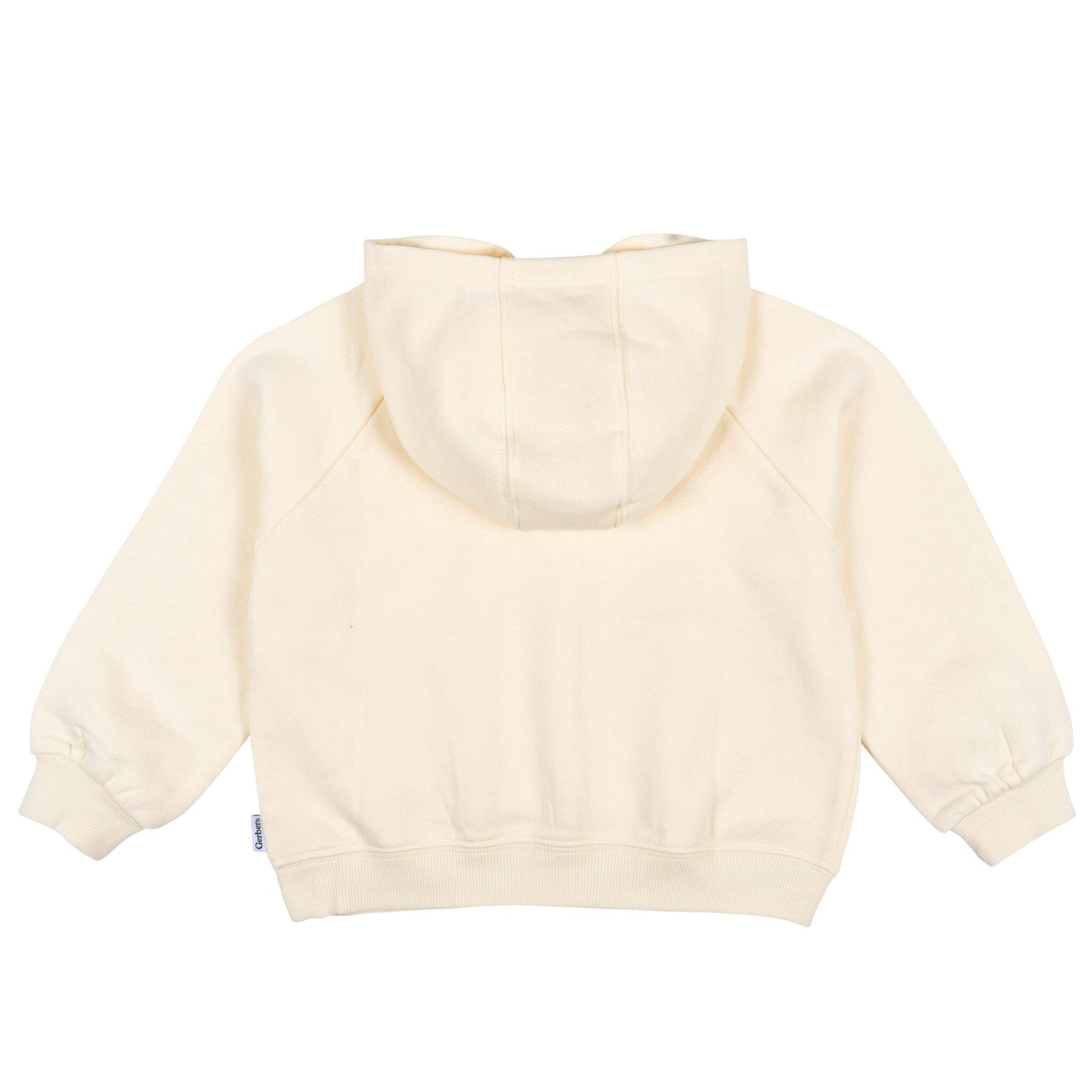 Baby & Toddler Neutral Soft Beige Pullover Hooded Sweatshirt tops Gerber® 