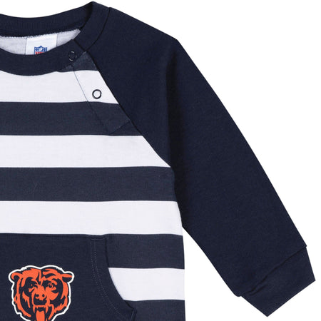 Baby Chicago Bears Football Romper with Pocket