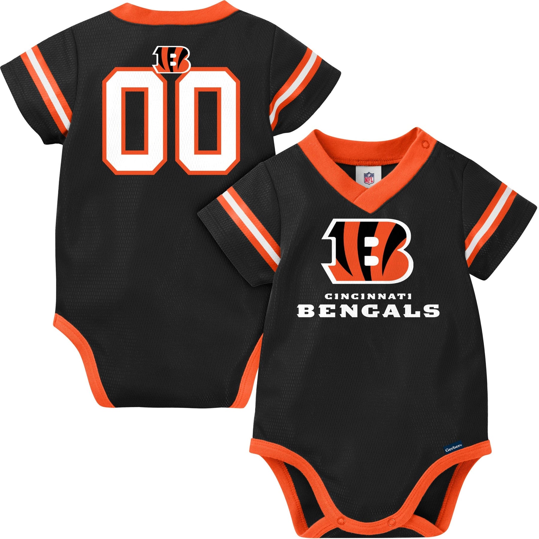 Baby Boys Cincinnati Bengals Short Sleeve Jersey Bodysuit – Gerber