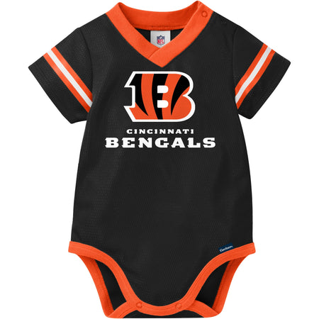 Baby Boys Cincinnati Bengals Short Sleeve Jersey Bodysuit