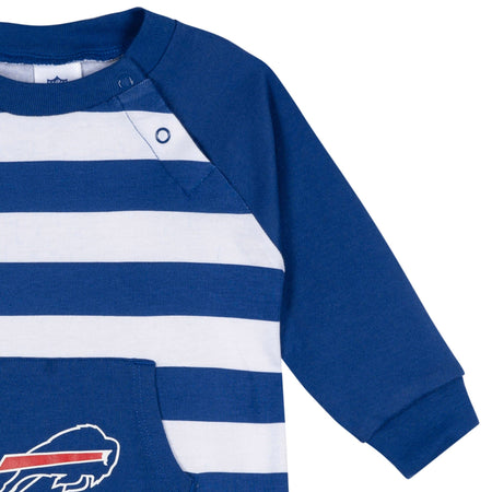 Baby Buffalo Bills Football Romper with Pocket