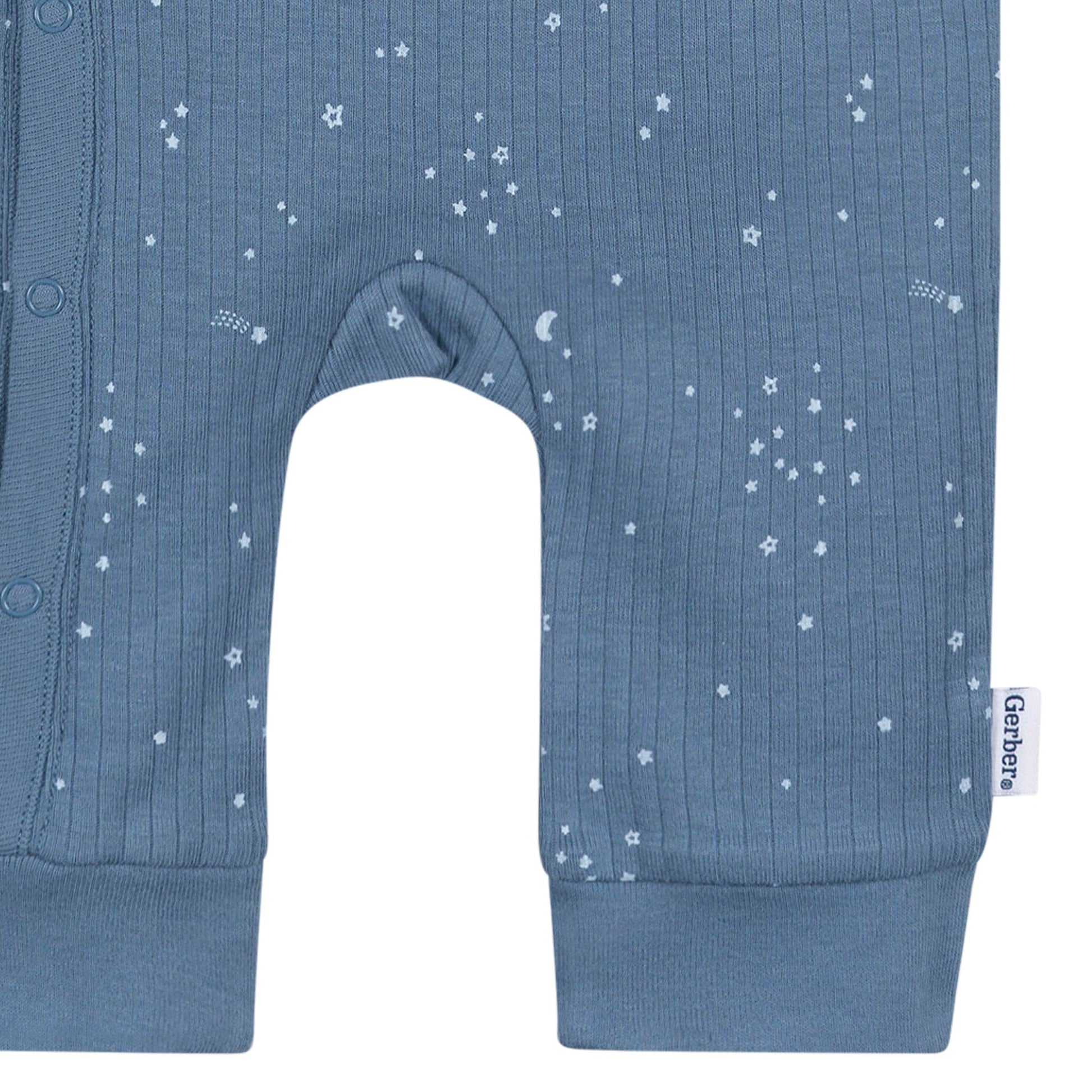 Baby Boys Blue Footless Pajamas Sleepwear Gerber® 