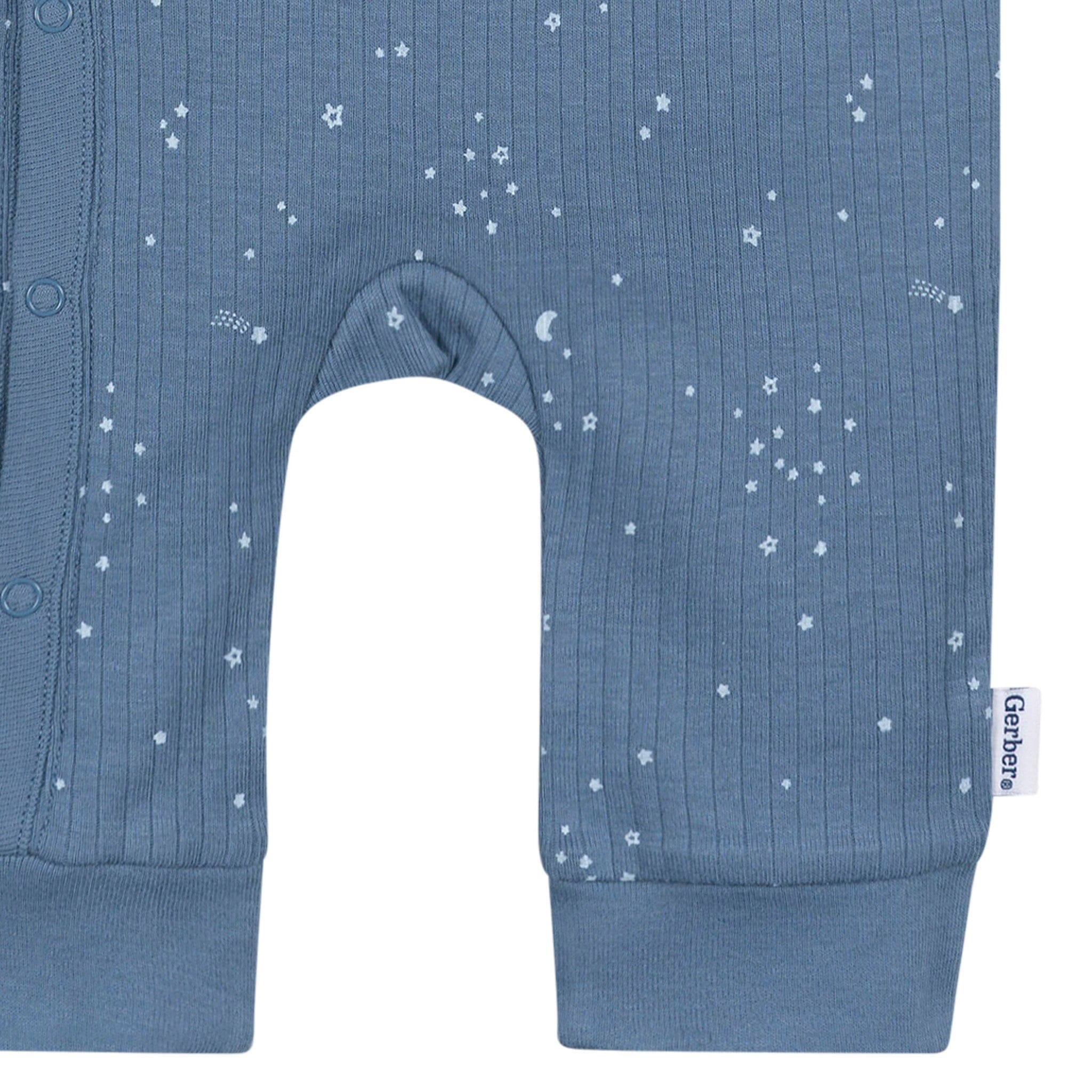 Baby Boys Blue Footless Pajamas Sleepwear Gerber® 