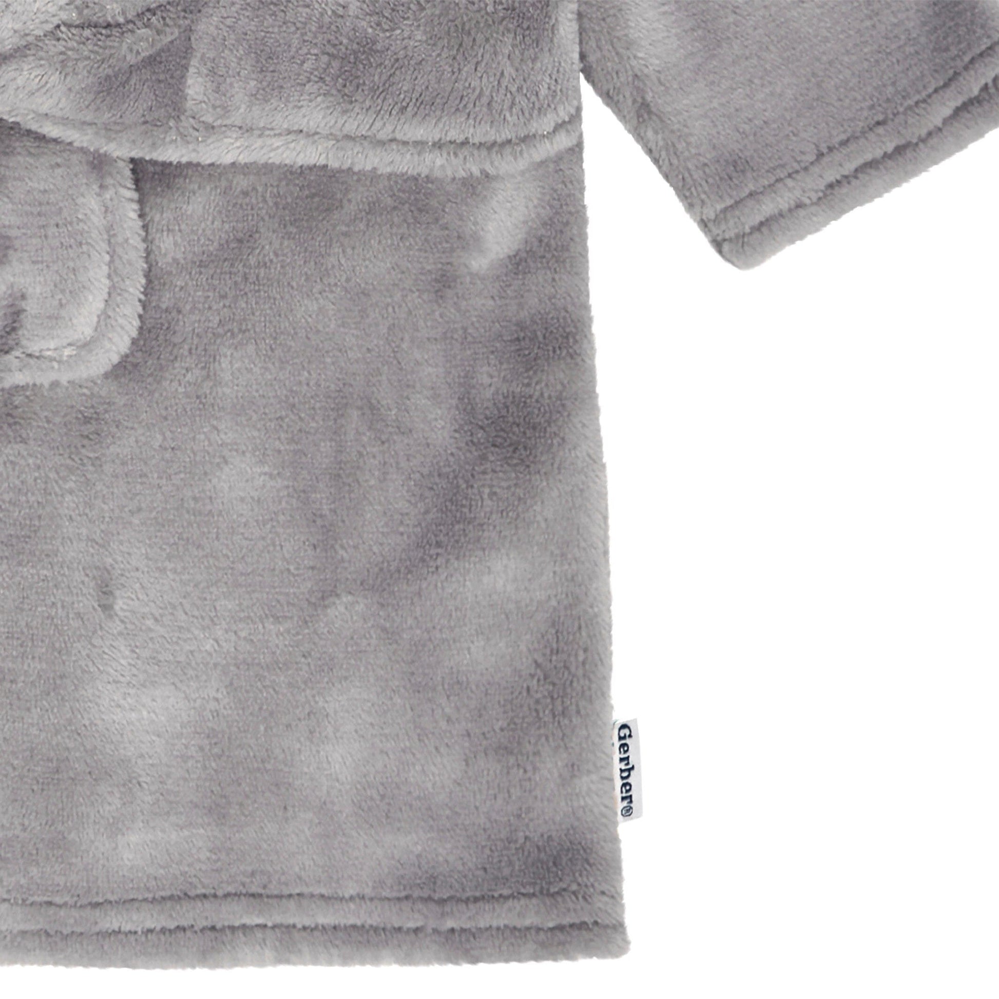 Baby Boys Charcoal Dino Robe