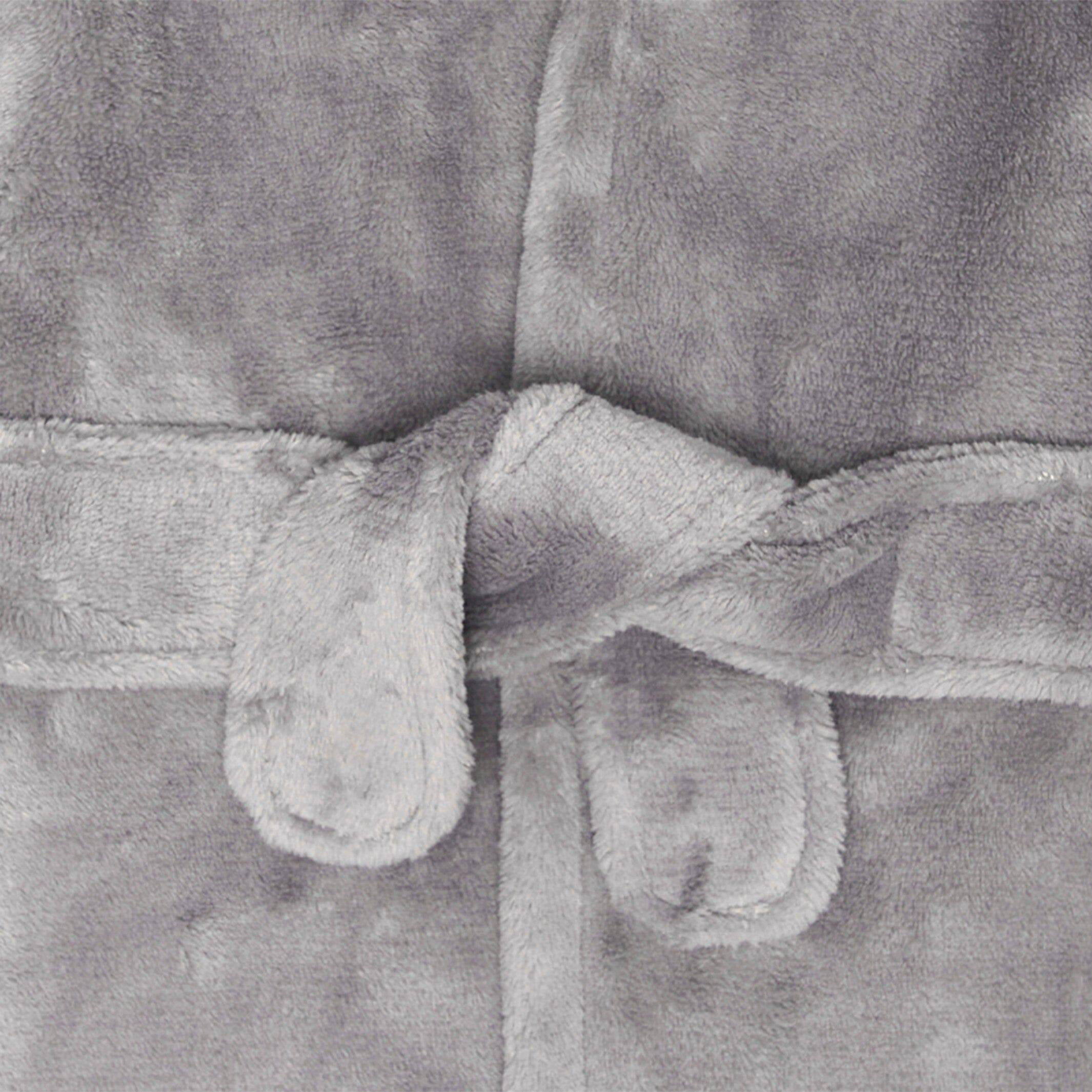 Baby Boys Charcoal Dino Robe