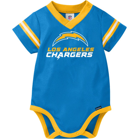 Baby Boys Los Angeles Chargers Short Sleeve Jersey Bodysuit