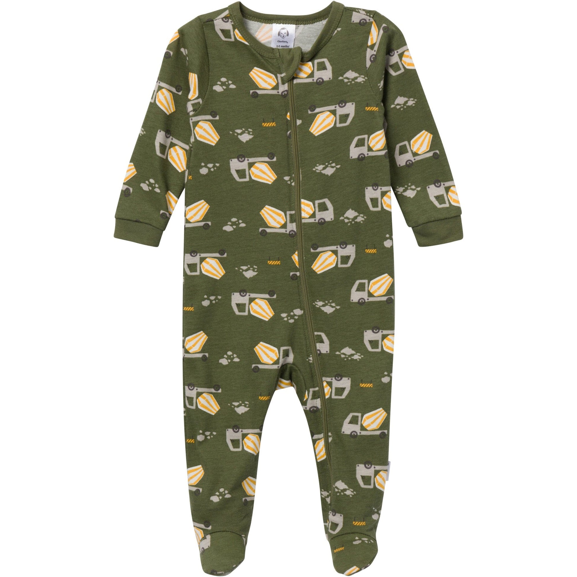 Baby Boys Construction Truck Sleep 'N Play Sleepwear Gerber® 