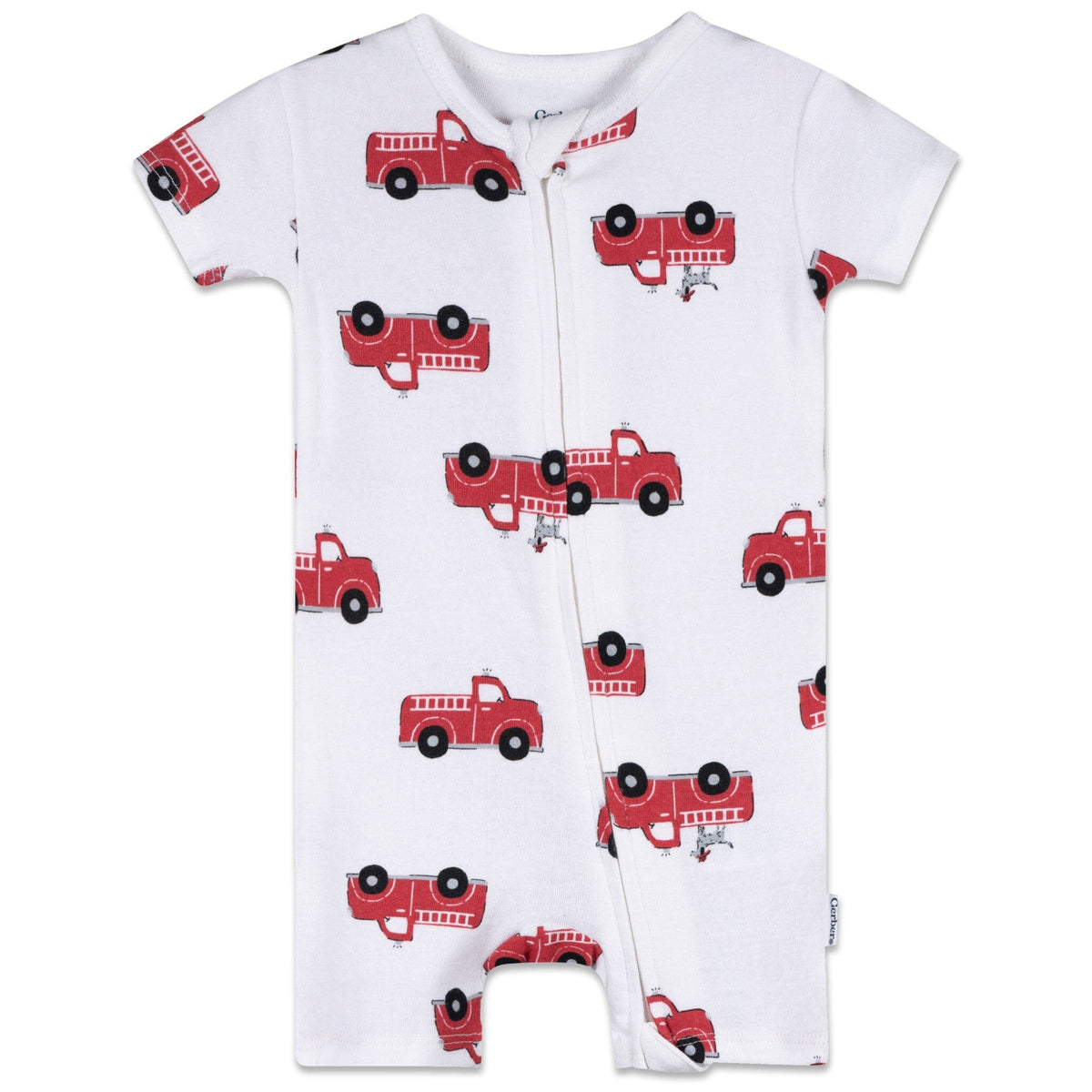 Baby Boys Fire Trucks Snug Fit Romper sleepwear Gerber® 