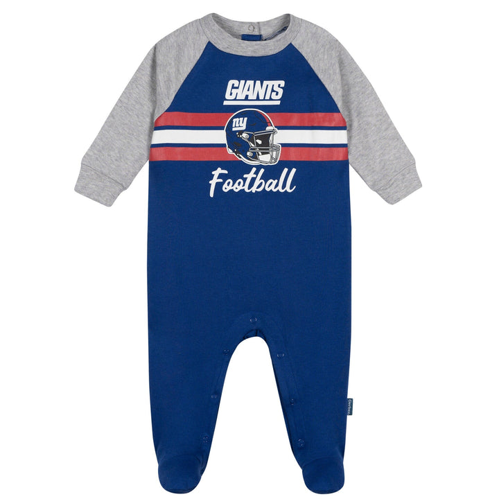 Baby Boys New York Giants Footed Pajamas Sleepwear NFL 